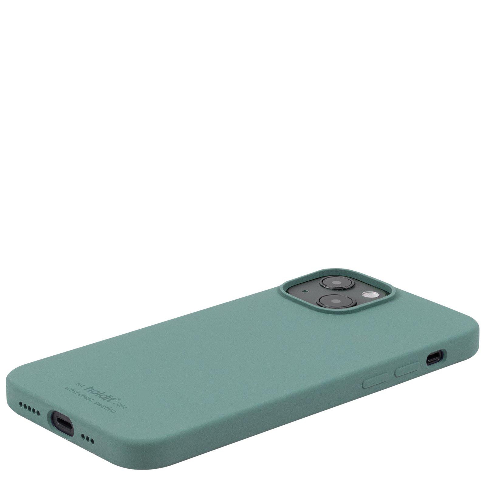 Funda de silicona para iPhone 14 Plus Moss Green