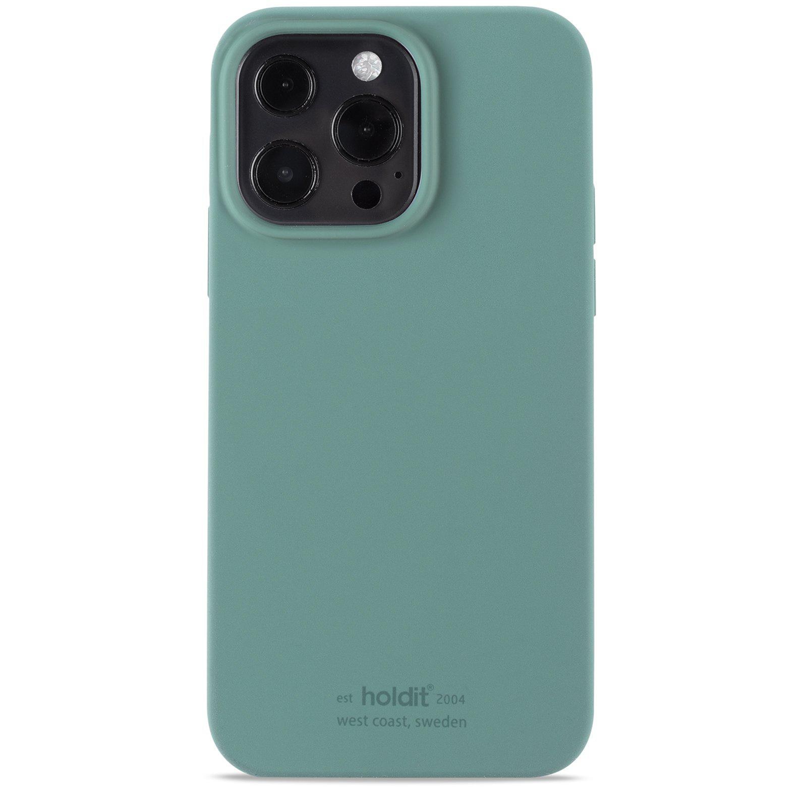 Funda de silicona iPhone 13 Pro Moss Green