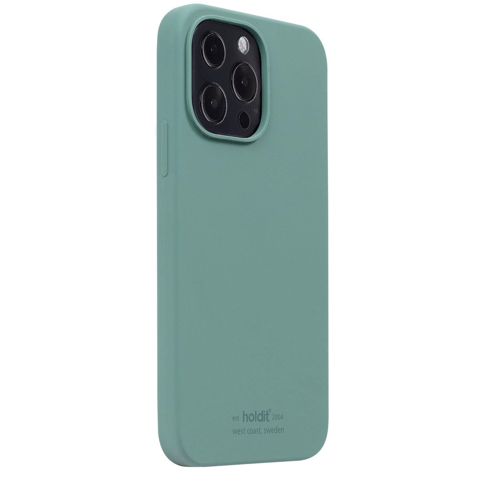 Funda de silicona iPhone 13 Pro Moss Green