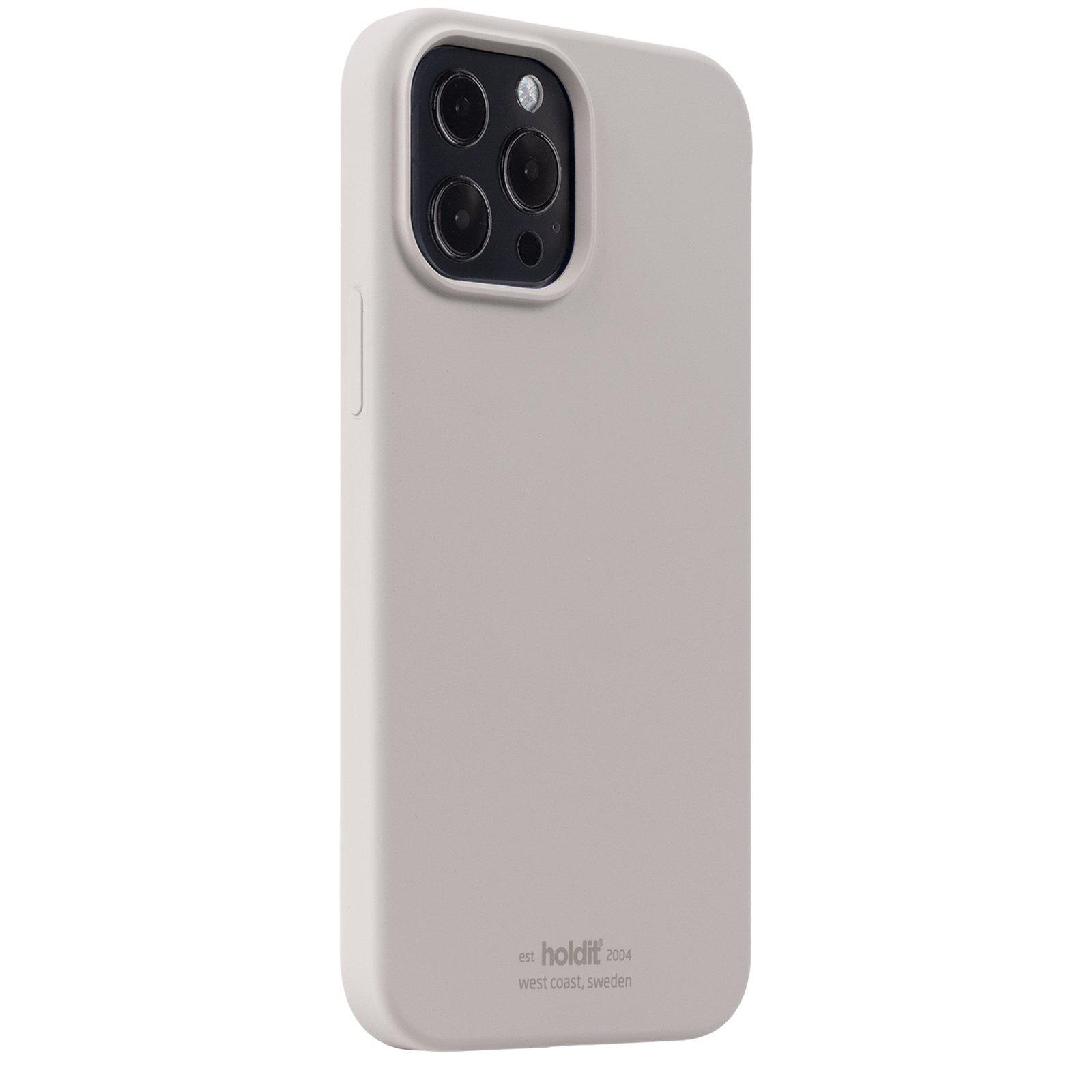 Funda de silicona para iPhone 14 Pro Taupe