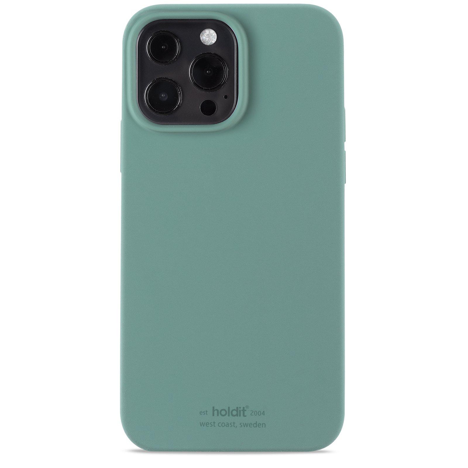 Funda de silicona iPhone 14 Pro Moss Green