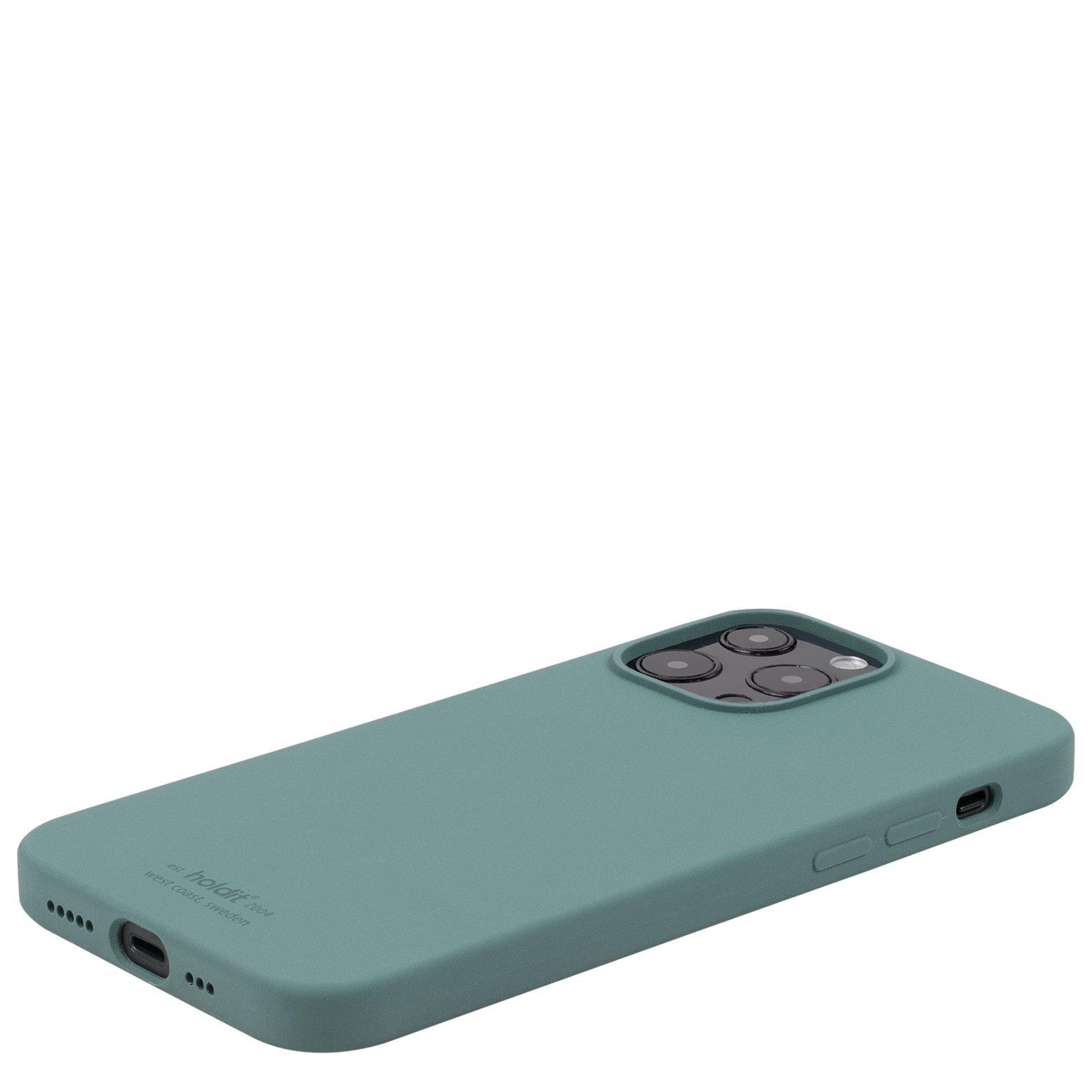 Funda de silicona para iPhone 14 Pro Max Verde