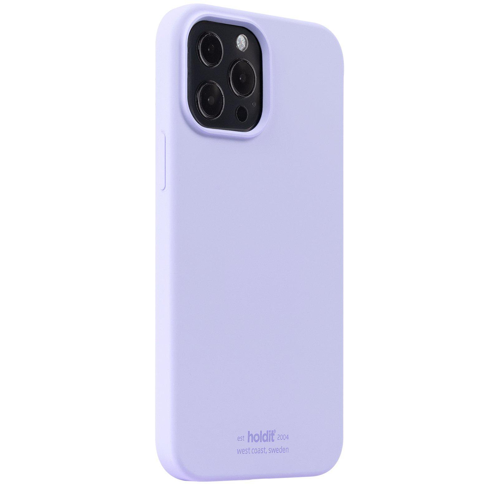 Funda de silicona para iPhone 14 Pro Max Púrpura