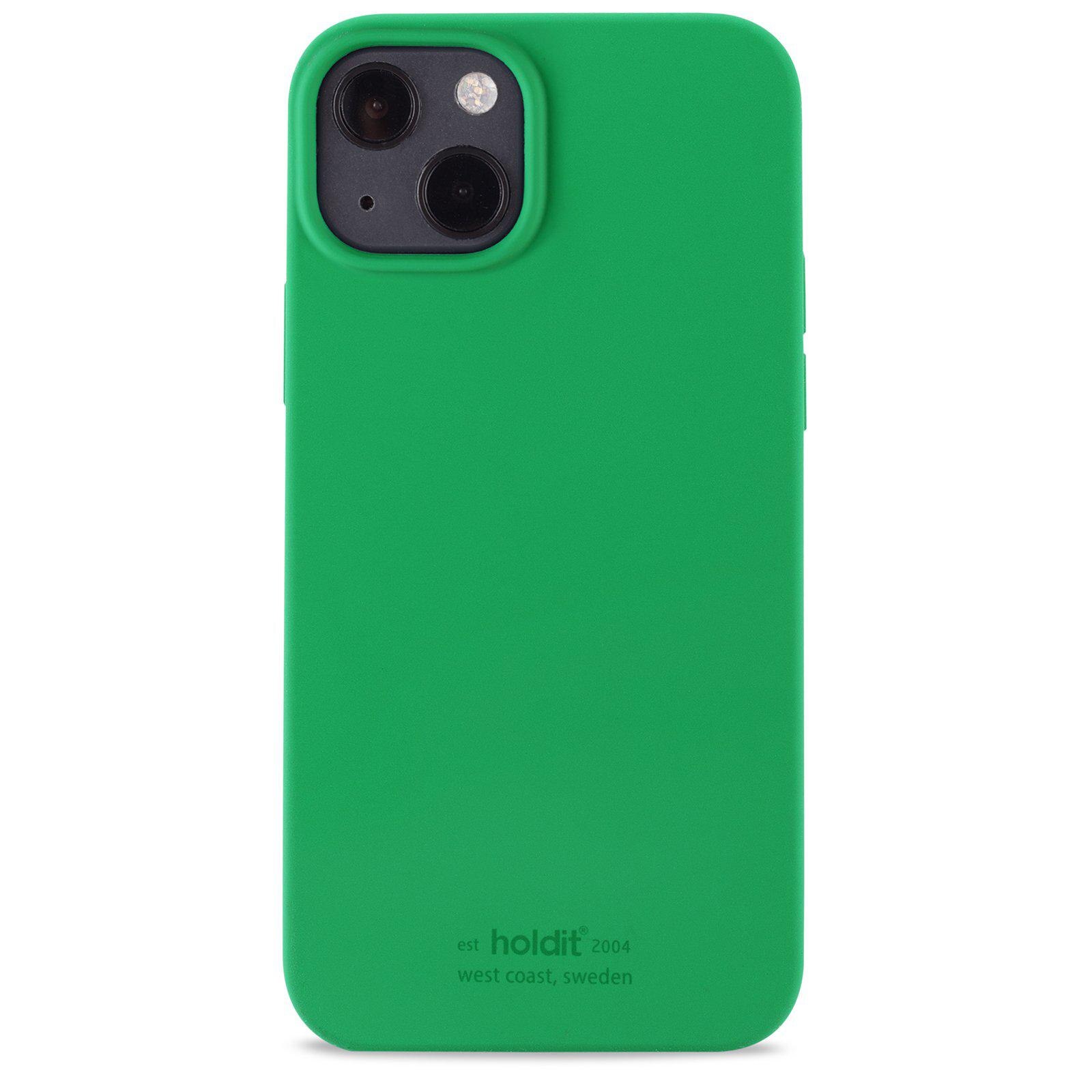 Funda de silicona iPhone 13 Grass Green