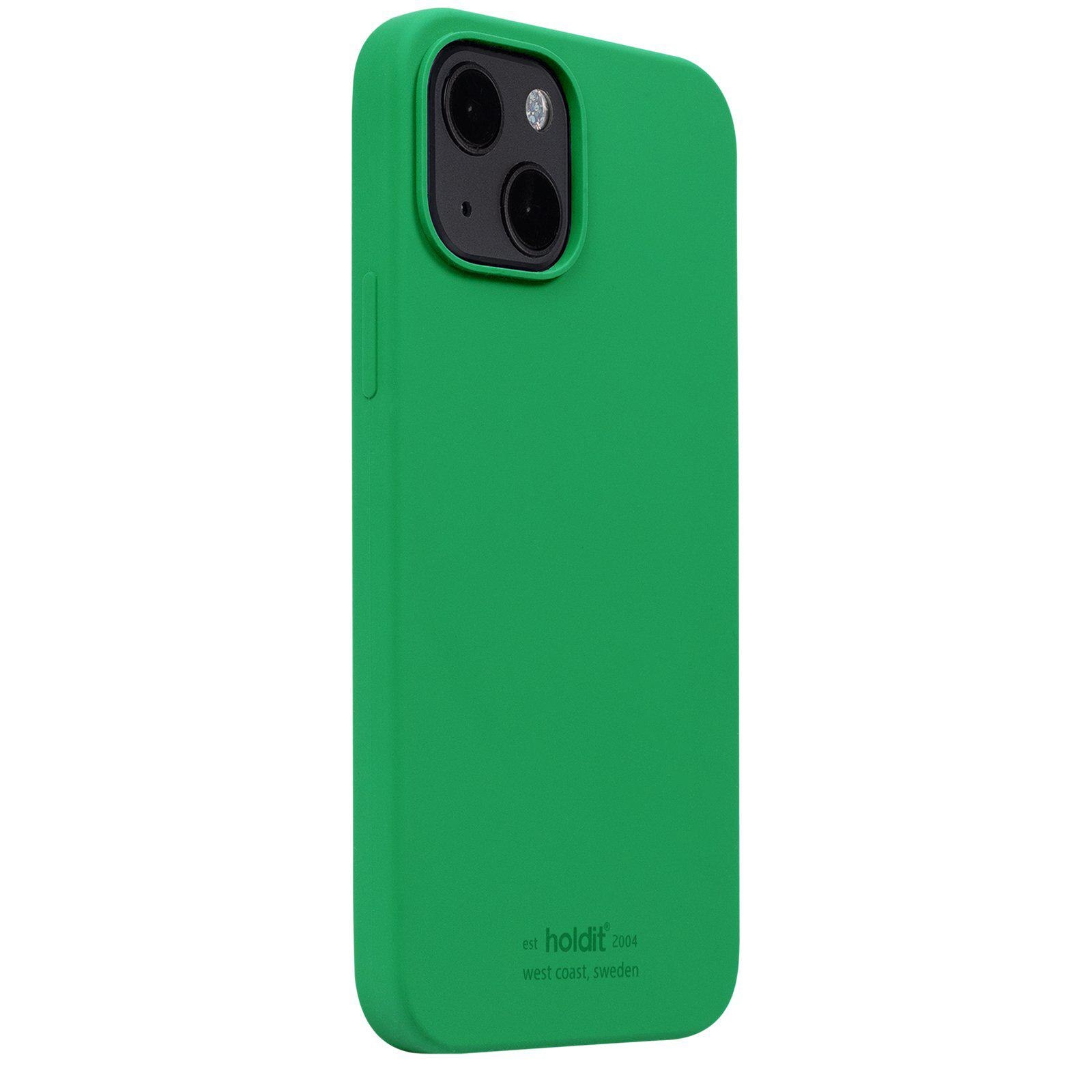 Funda de silicona iPhone 13 Grass Green