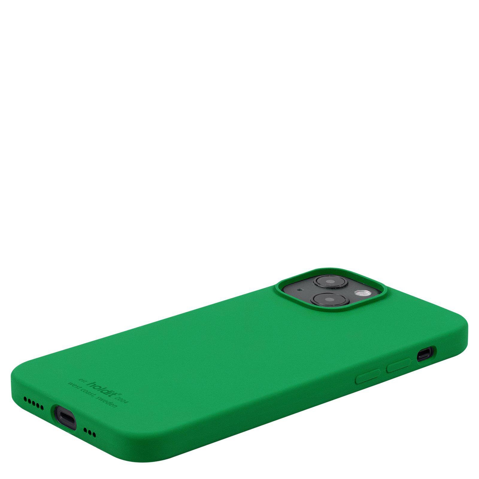 Funda de silicona iPhone 13 Grass Green