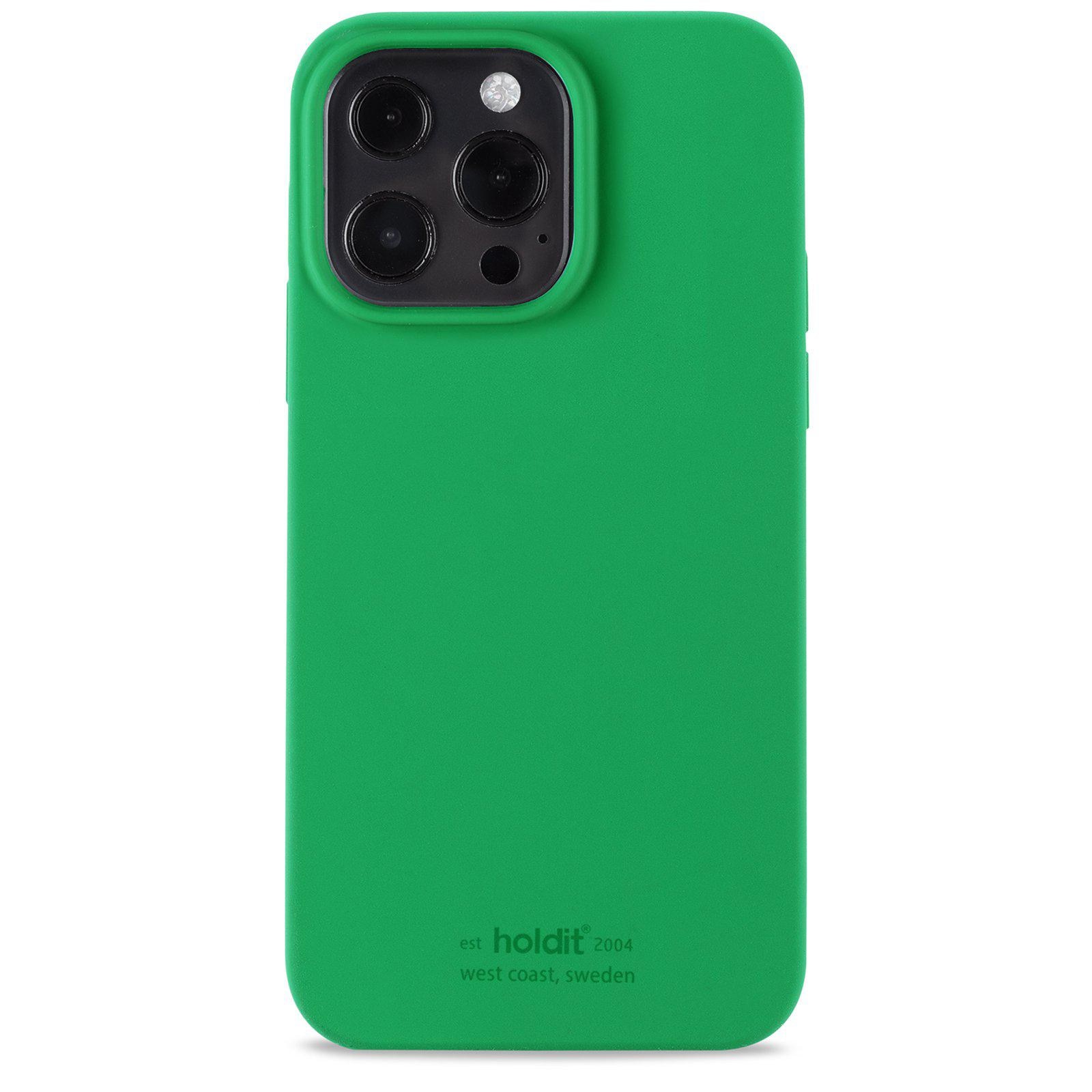 Funda de silicona iPhone 13 Pro Grass Green