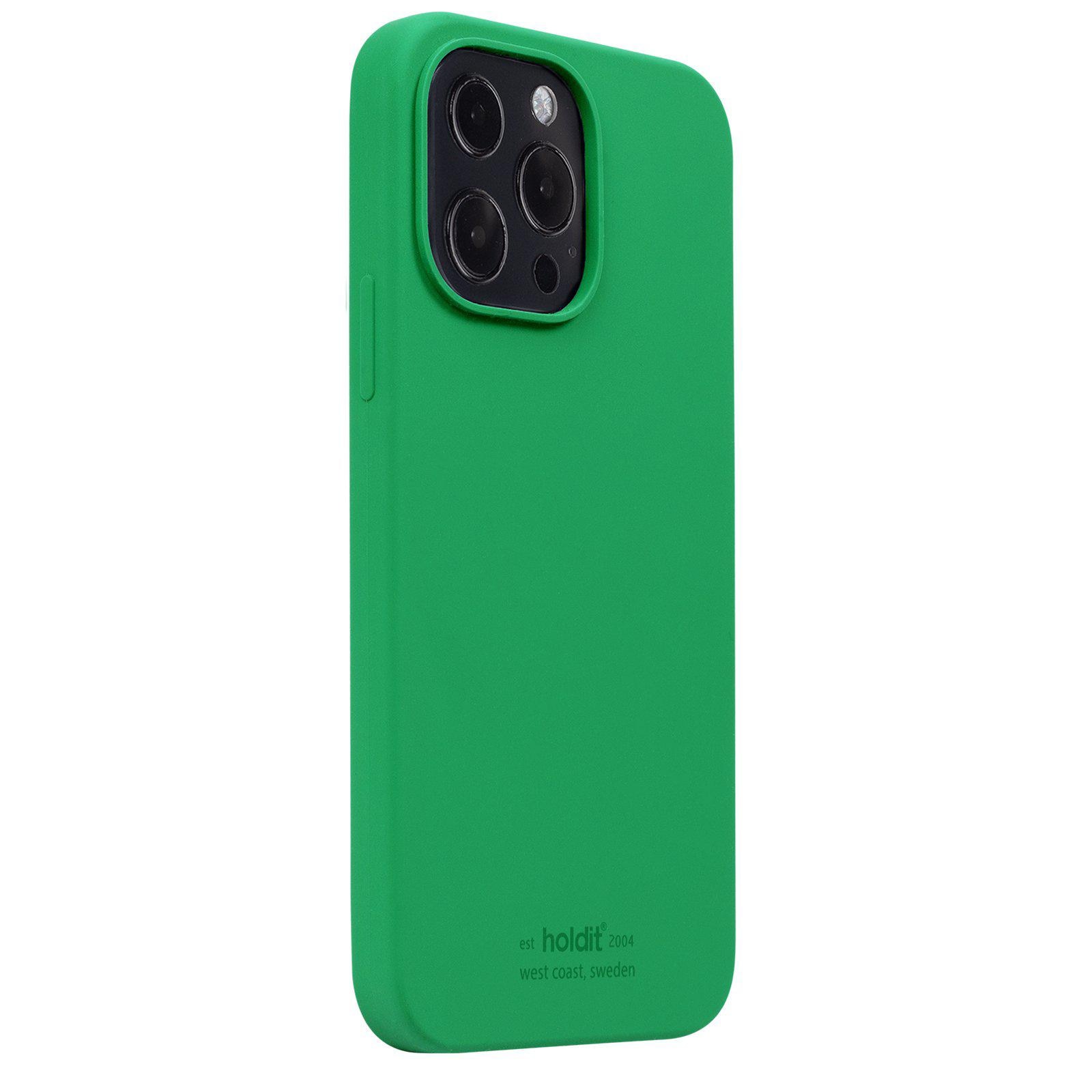 Funda de silicona iPhone 13 Pro Grass Green