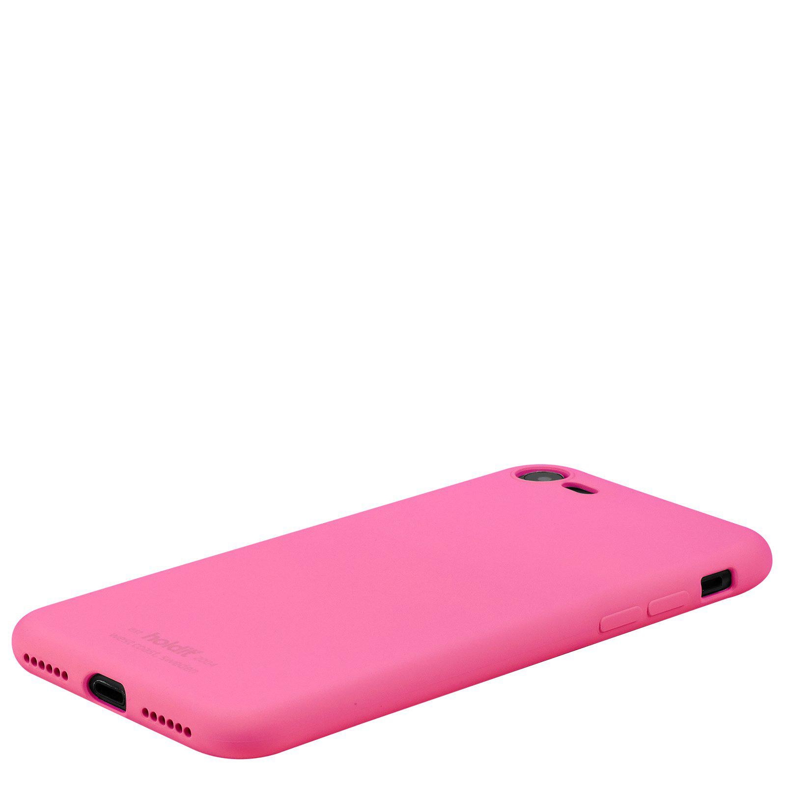 Funda de silicona iPhone SE (2020) Bright Pink