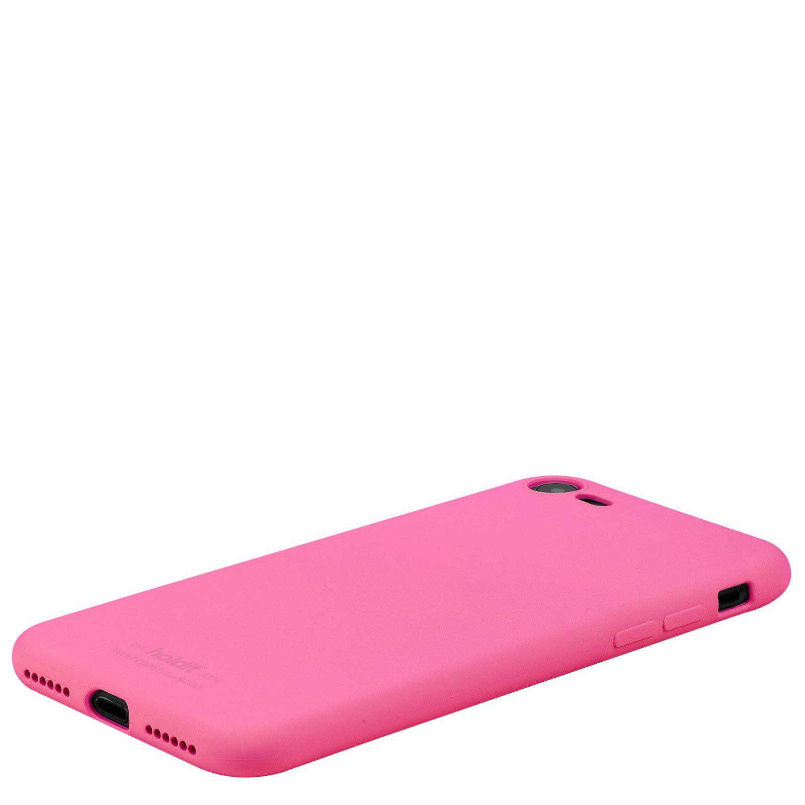 Funda de silicona para iPhone SE 2022 Rosa