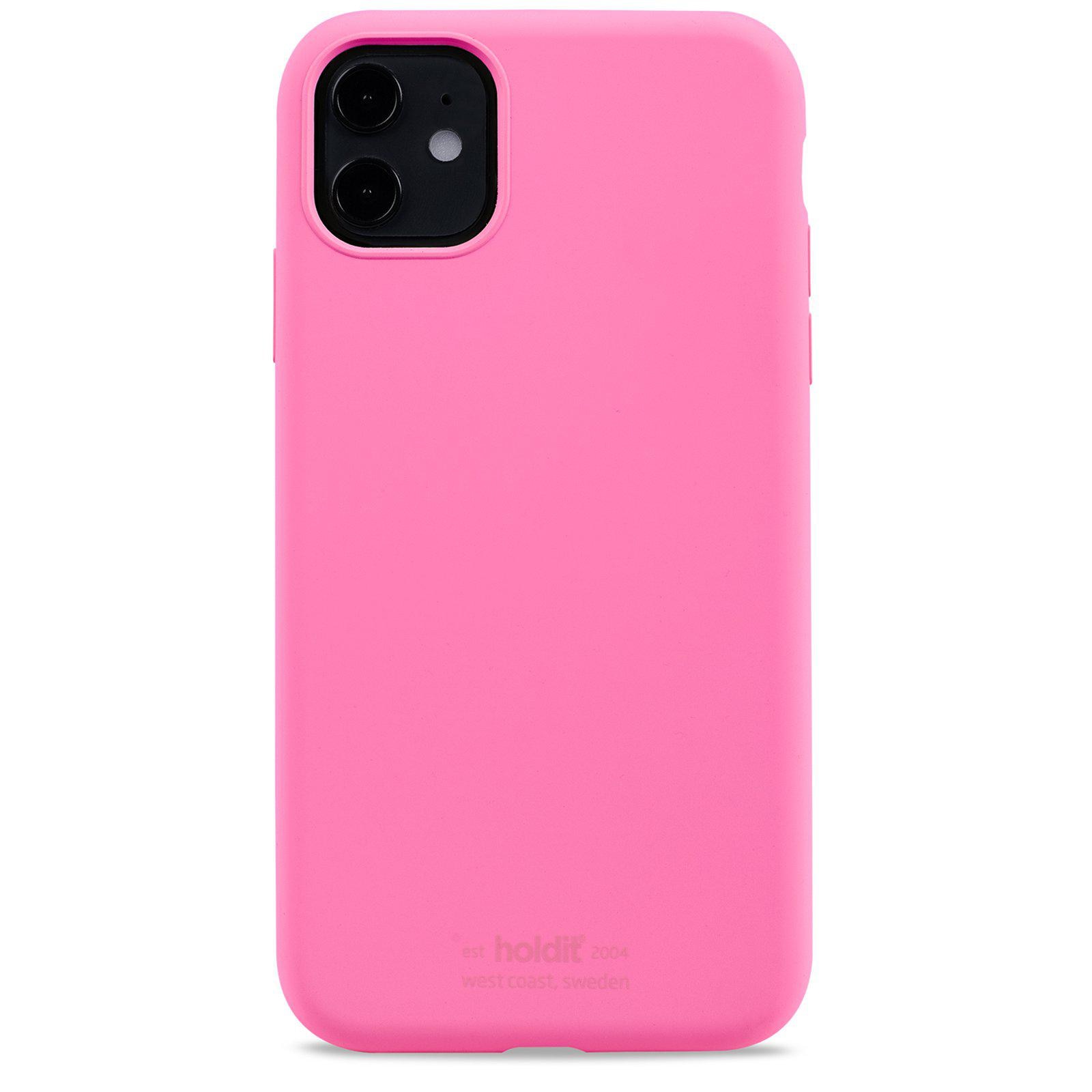 Funda de silicona iPhone XR Bright Pink