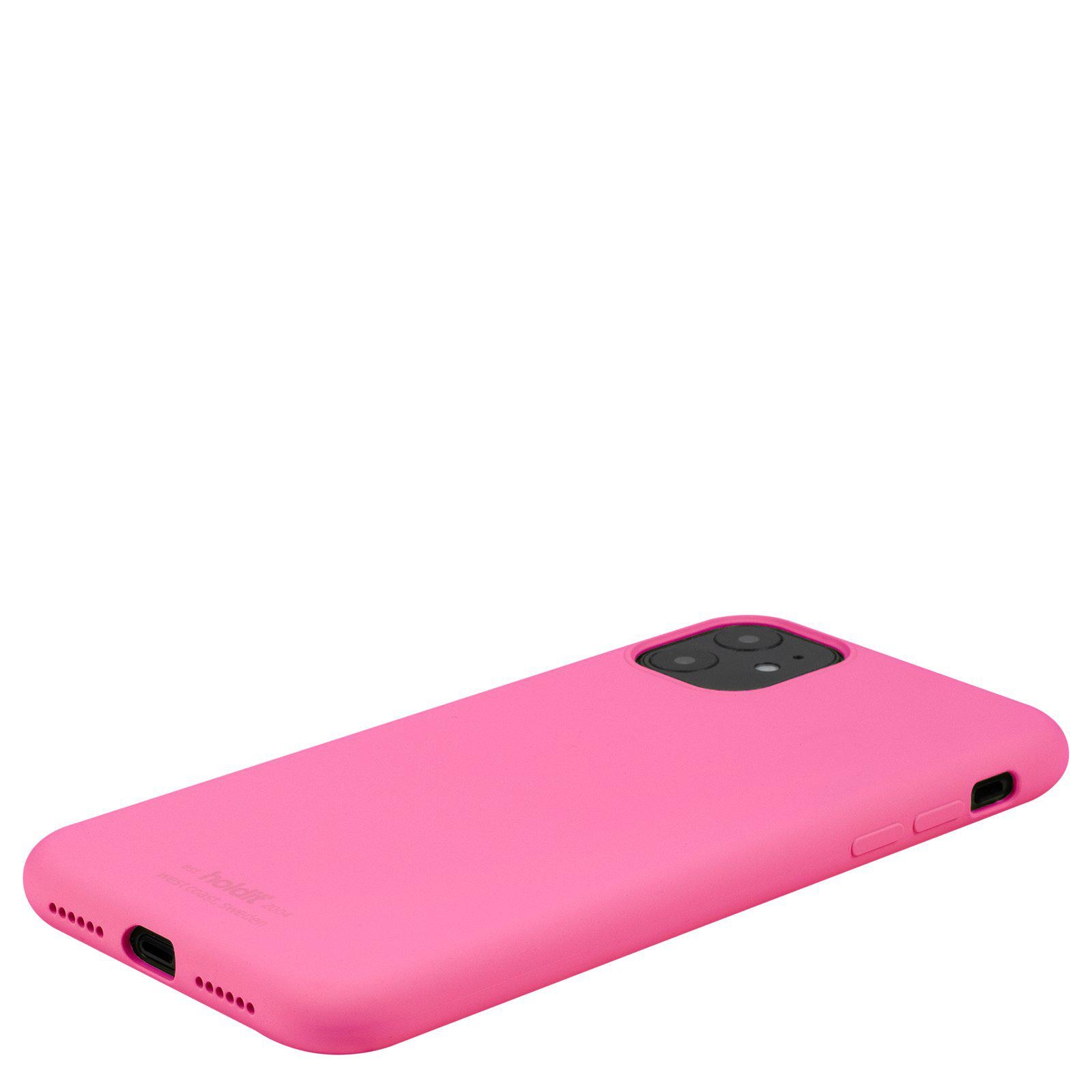 Funda de silicona para iPhone 11 Bright Pink