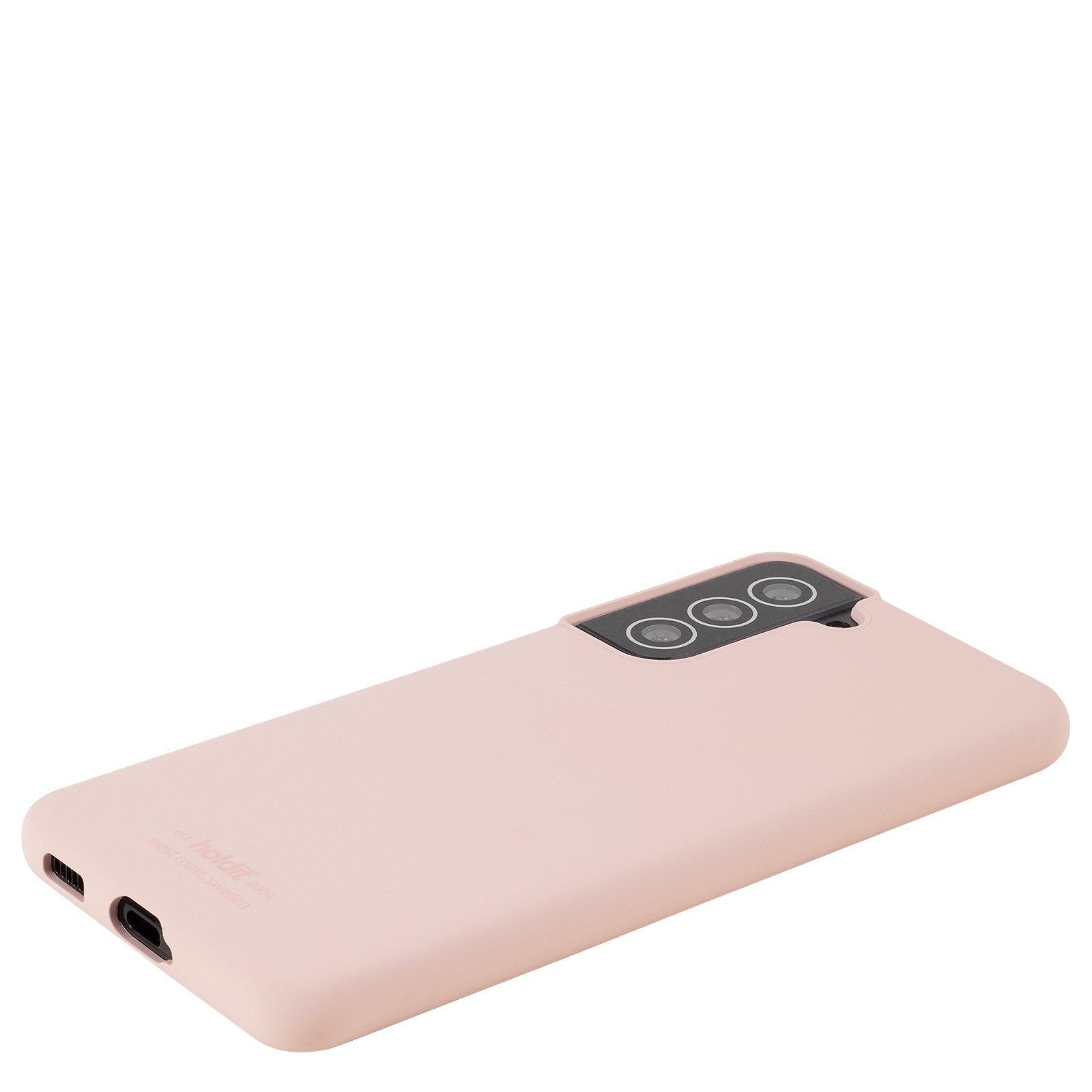 Funda de silicona Samsung Galaxy S22 Blush Pink