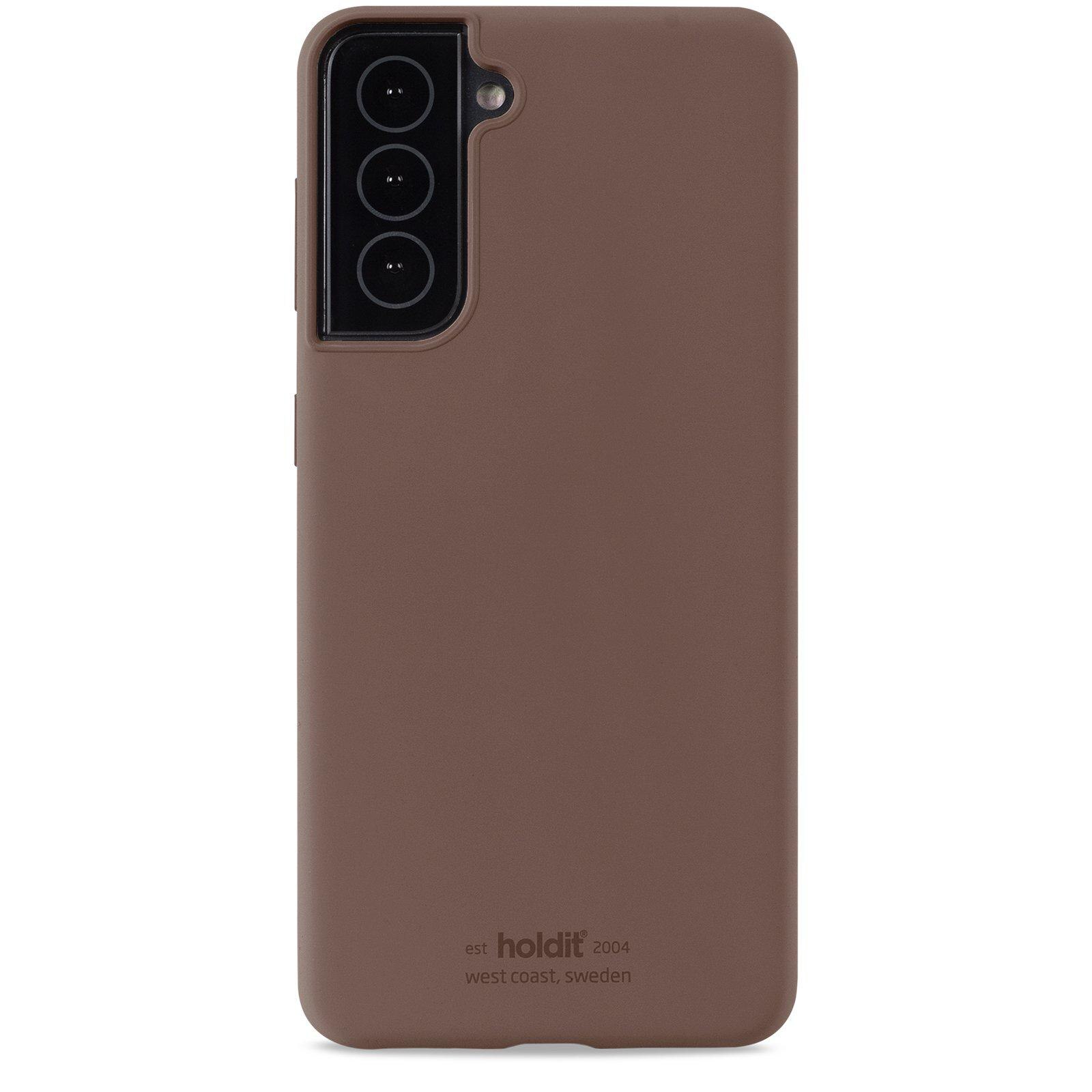 Funda de silicona para Samsung Galaxy S22 Marrón