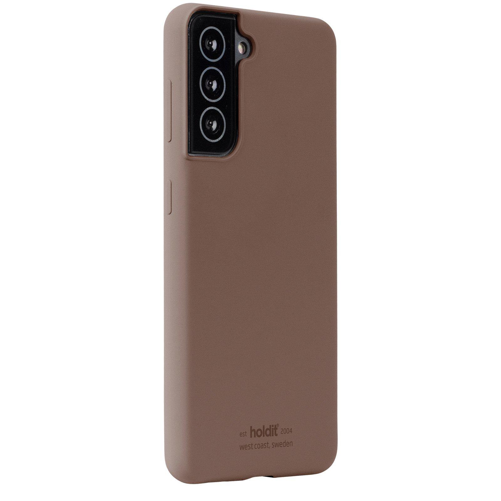 Funda de silicona para Samsung Galaxy S22 Marrón