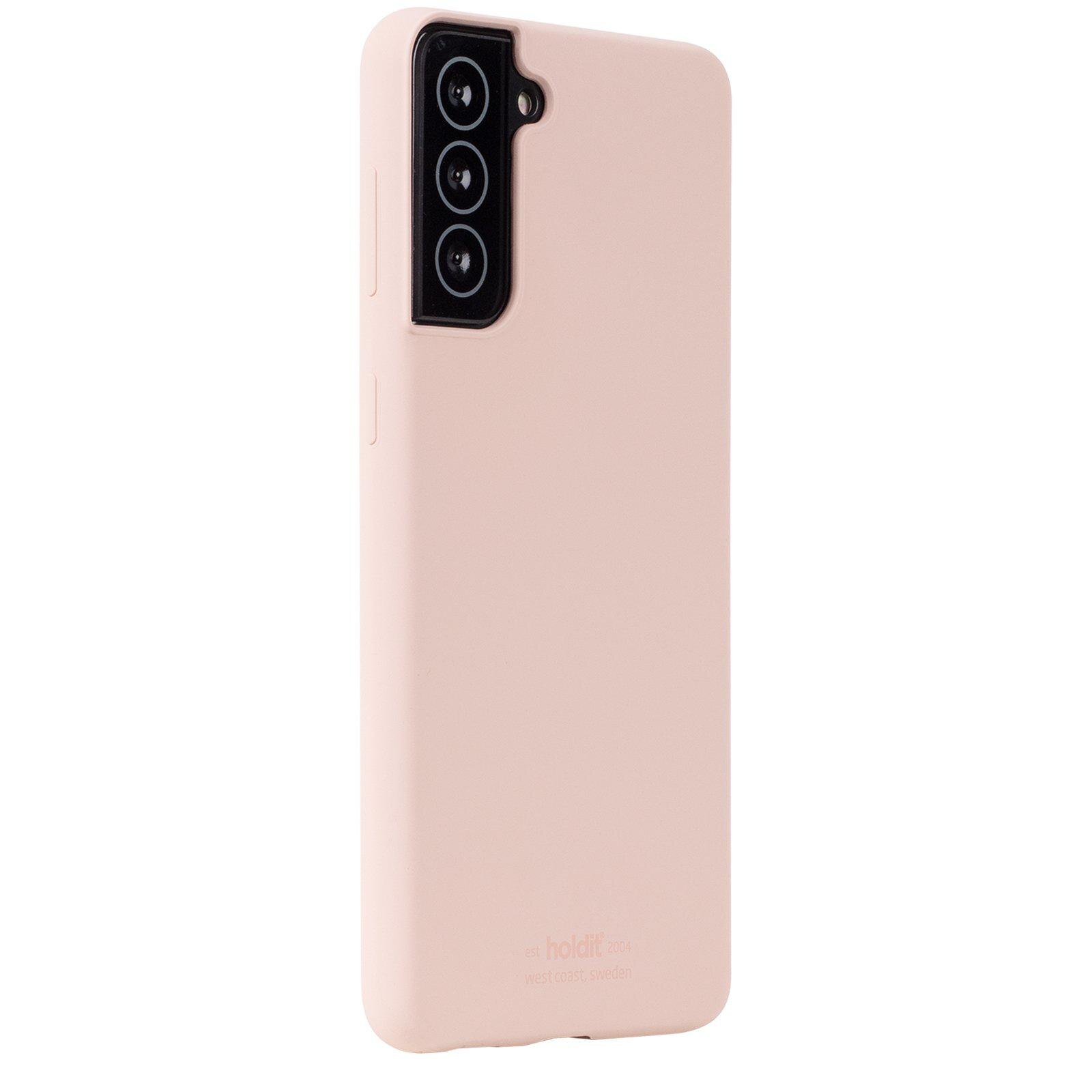 Funda de silicona para Samsung Galaxy S22 Plus Rosa