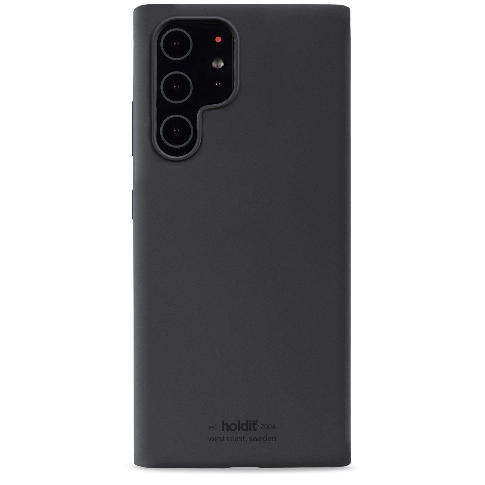 Funda de silicona para Samsung Galaxy S22 Ultra Negro