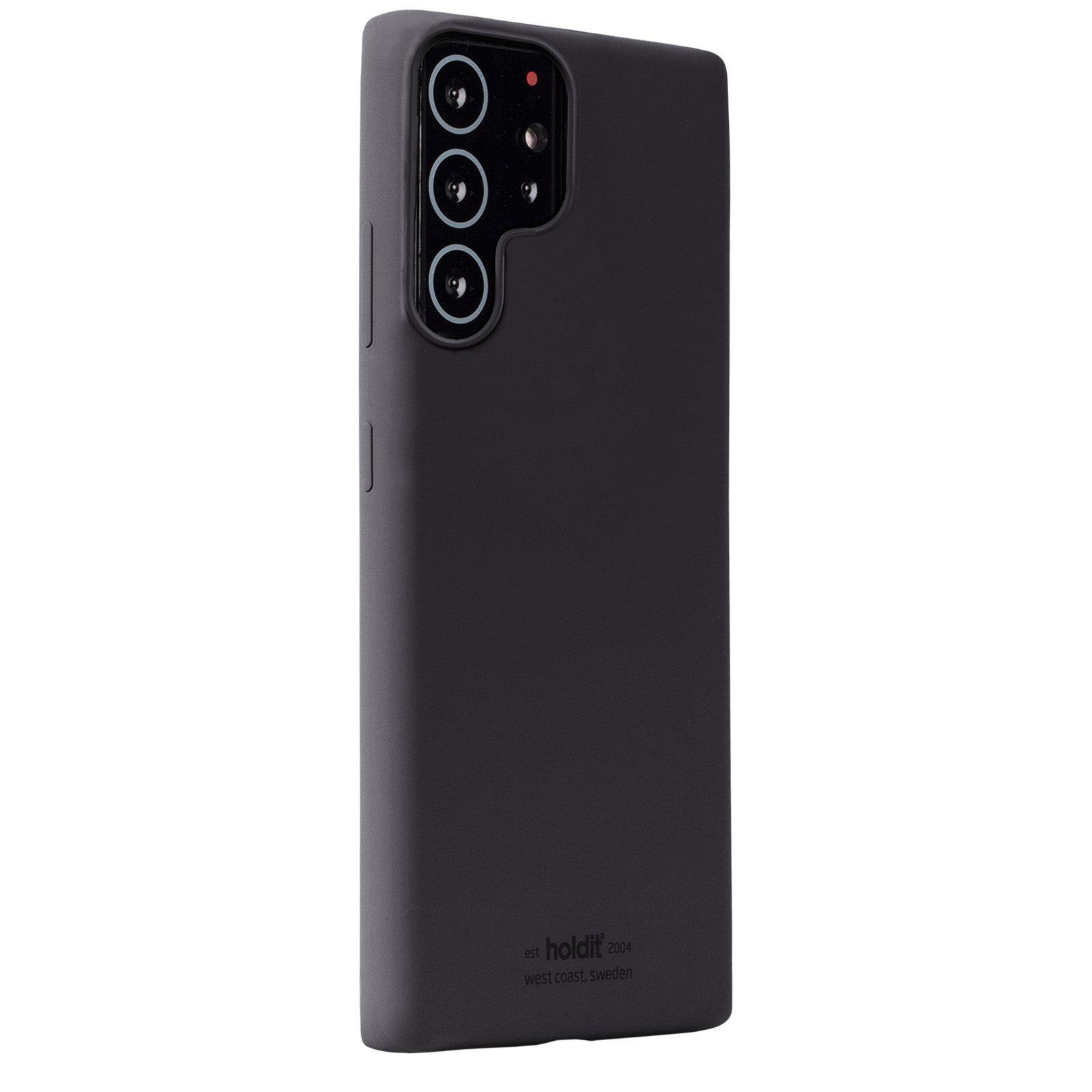 Funda de silicona para Samsung Galaxy S22 Ultra Negro