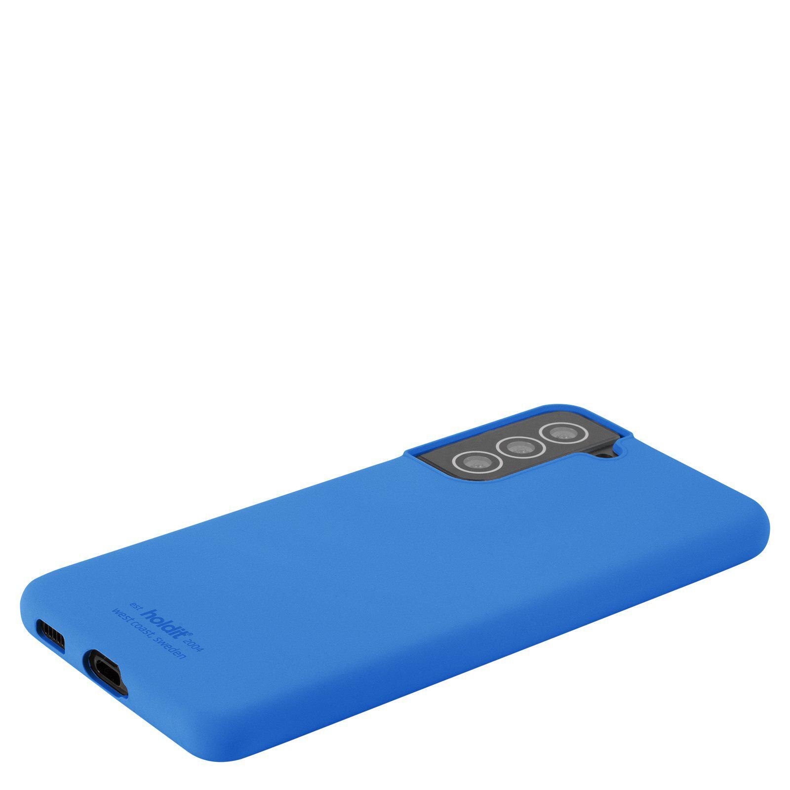 Funda de silicona para Samsung Galaxy S22 Azul