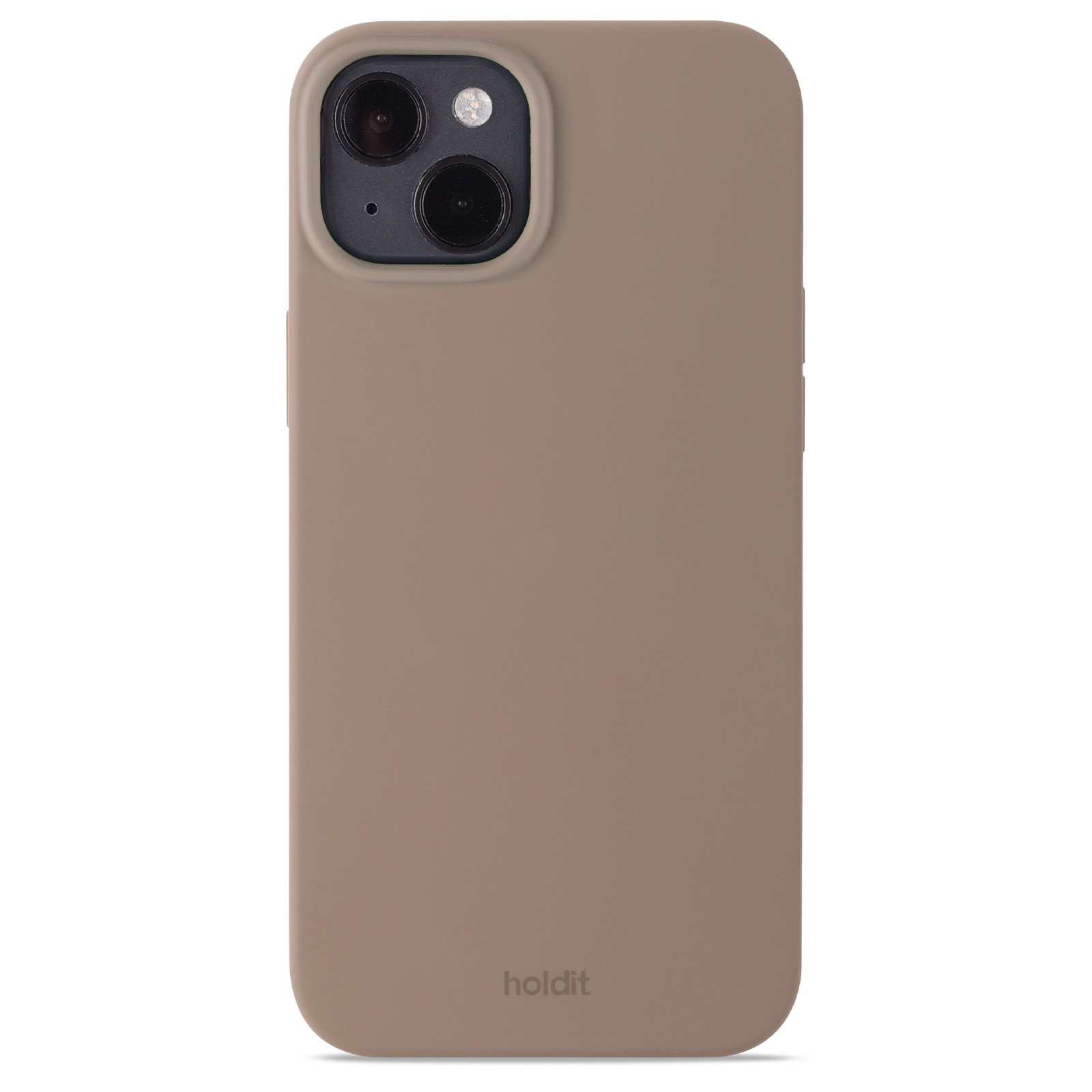 Funda de silicona iPhone 14 Plus Mocha Brown