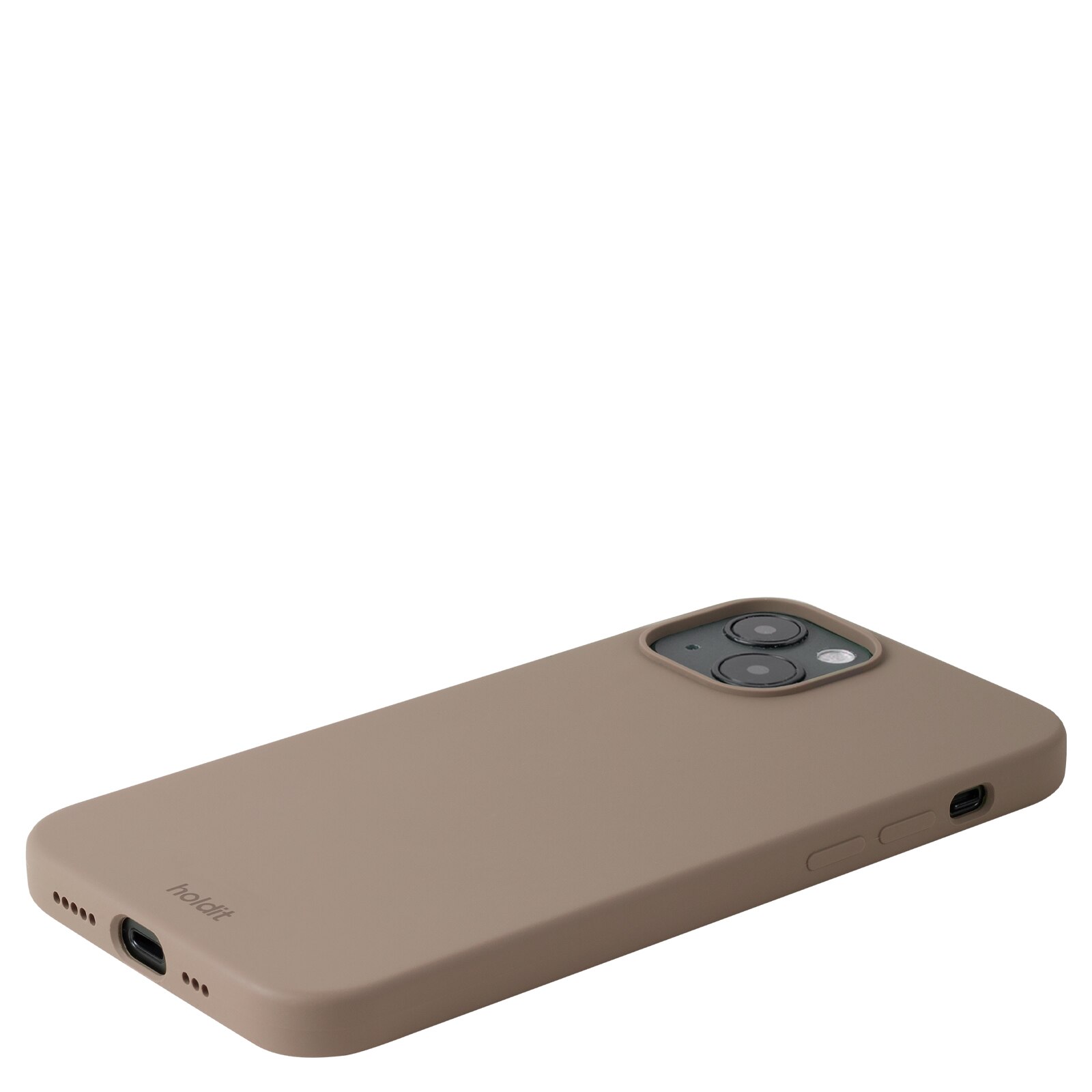 Funda de silicona iPhone 14 Plus Mocha Brown