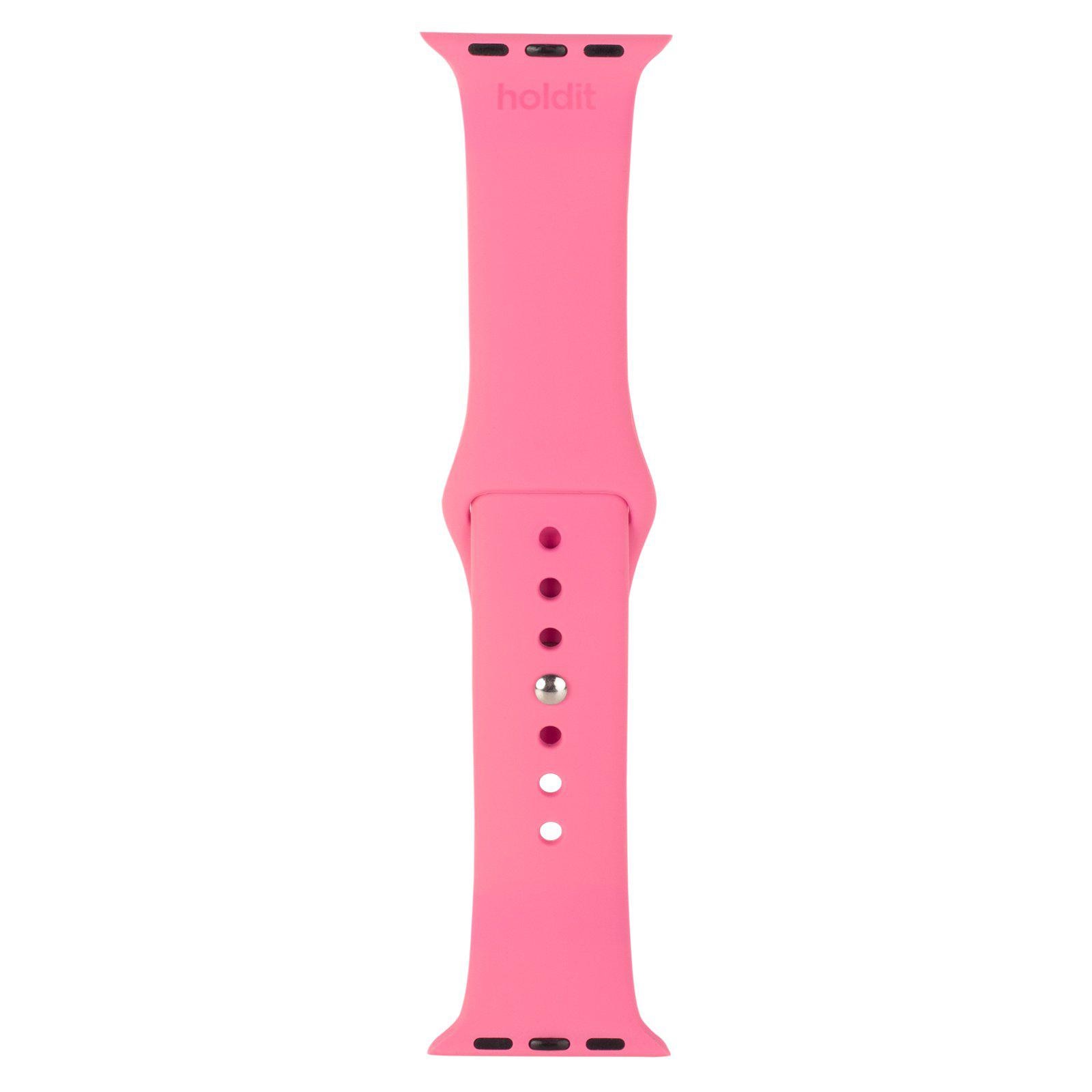 Correa de silicona Apple Watch SE 44mm Bright Pink