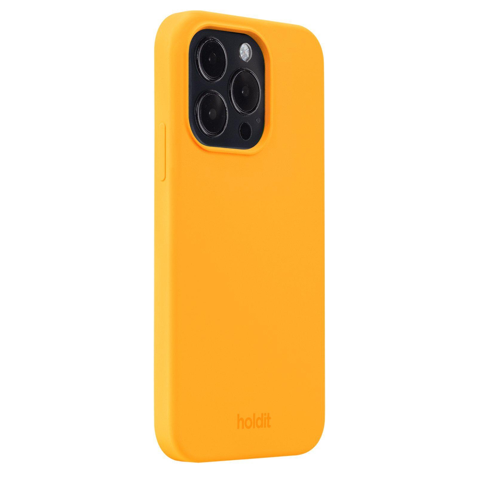 Funda de silicona para Apple iPhone 14 Pro Naranja