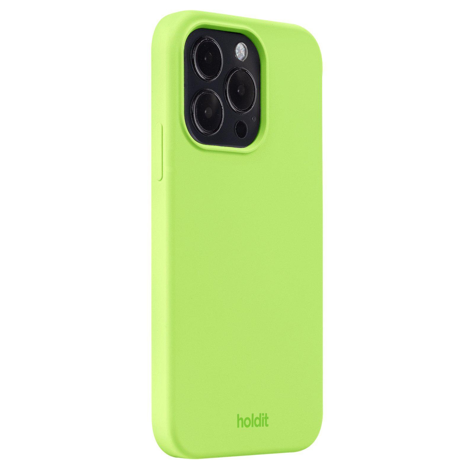 Funda de silicona para iPhone 14 Pro Acid Green