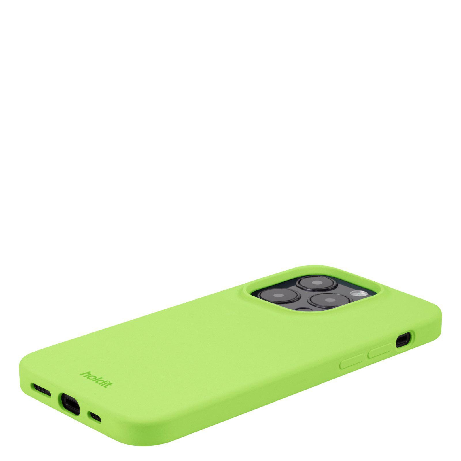 Funda de silicona para iPhone 14 Pro Acid Green