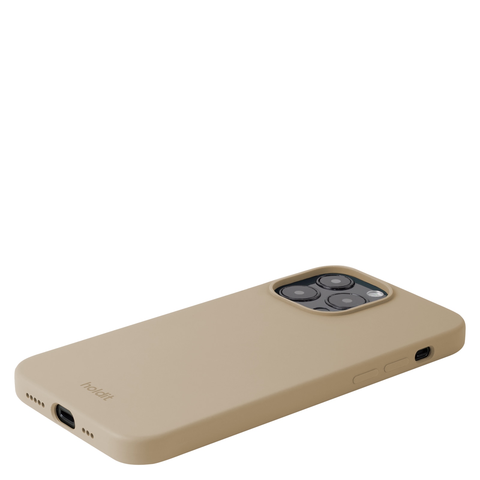 Funda de silicona para iPhone 14 Pro Max Beige