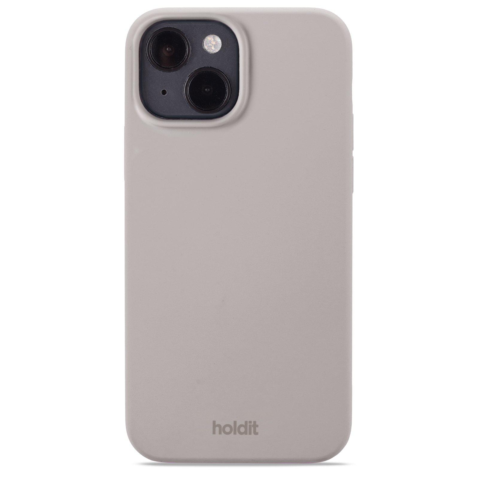 Funda de silicona para iPhone 15 Taupe