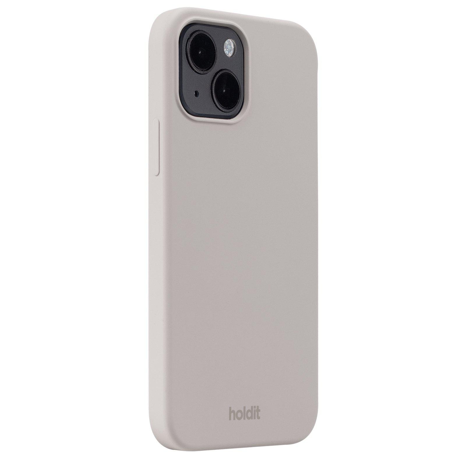 Funda de silicona para iPhone 15 Taupe