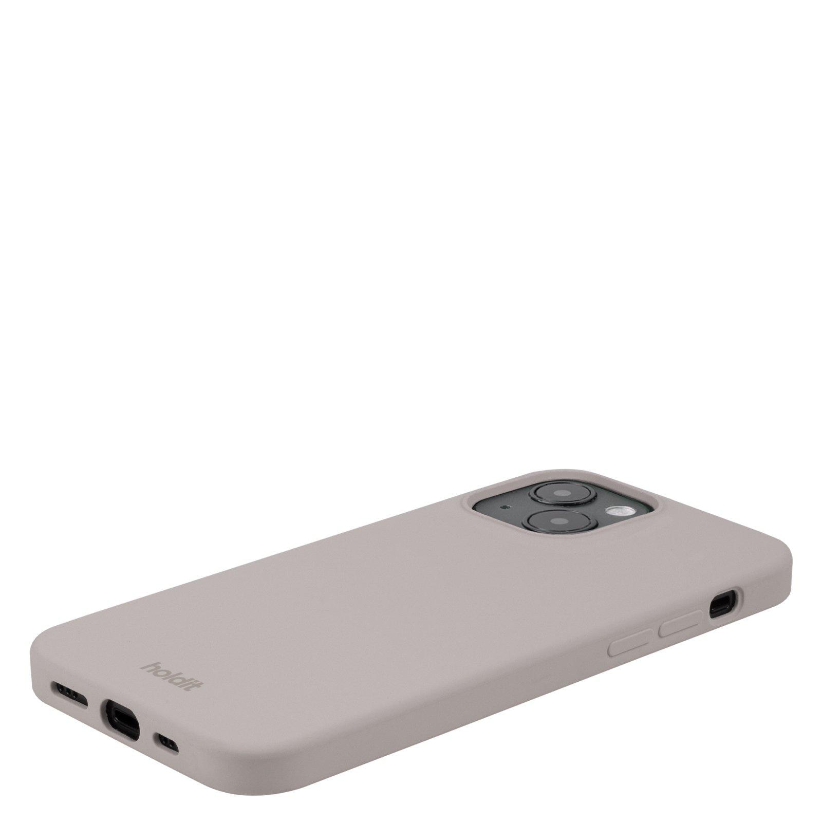 Funda de silicona para iPhone 15 Taupe