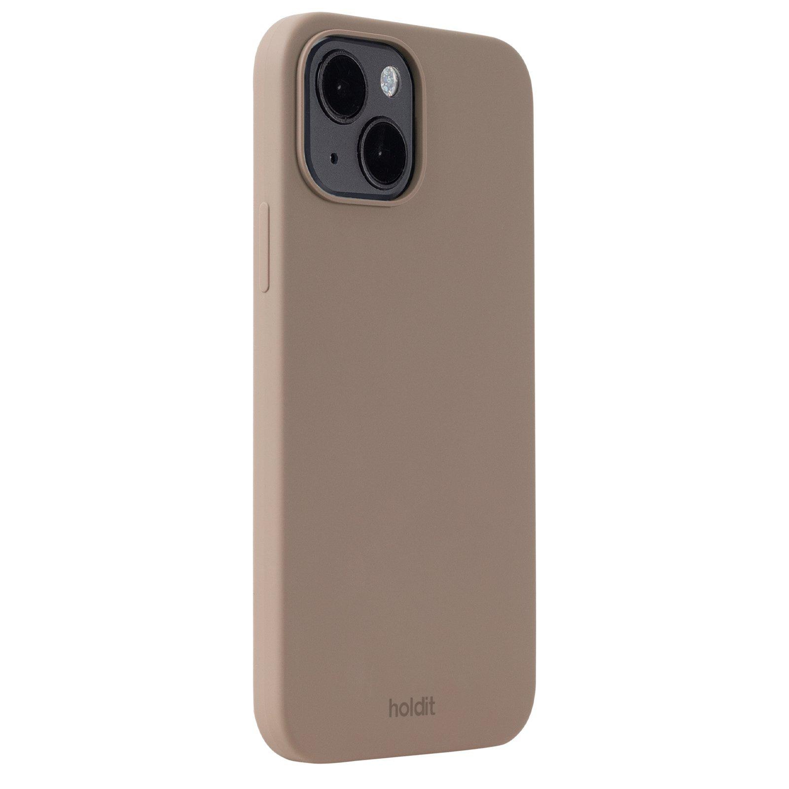 Funda de silicona para iPhone 15 Mocha Brown