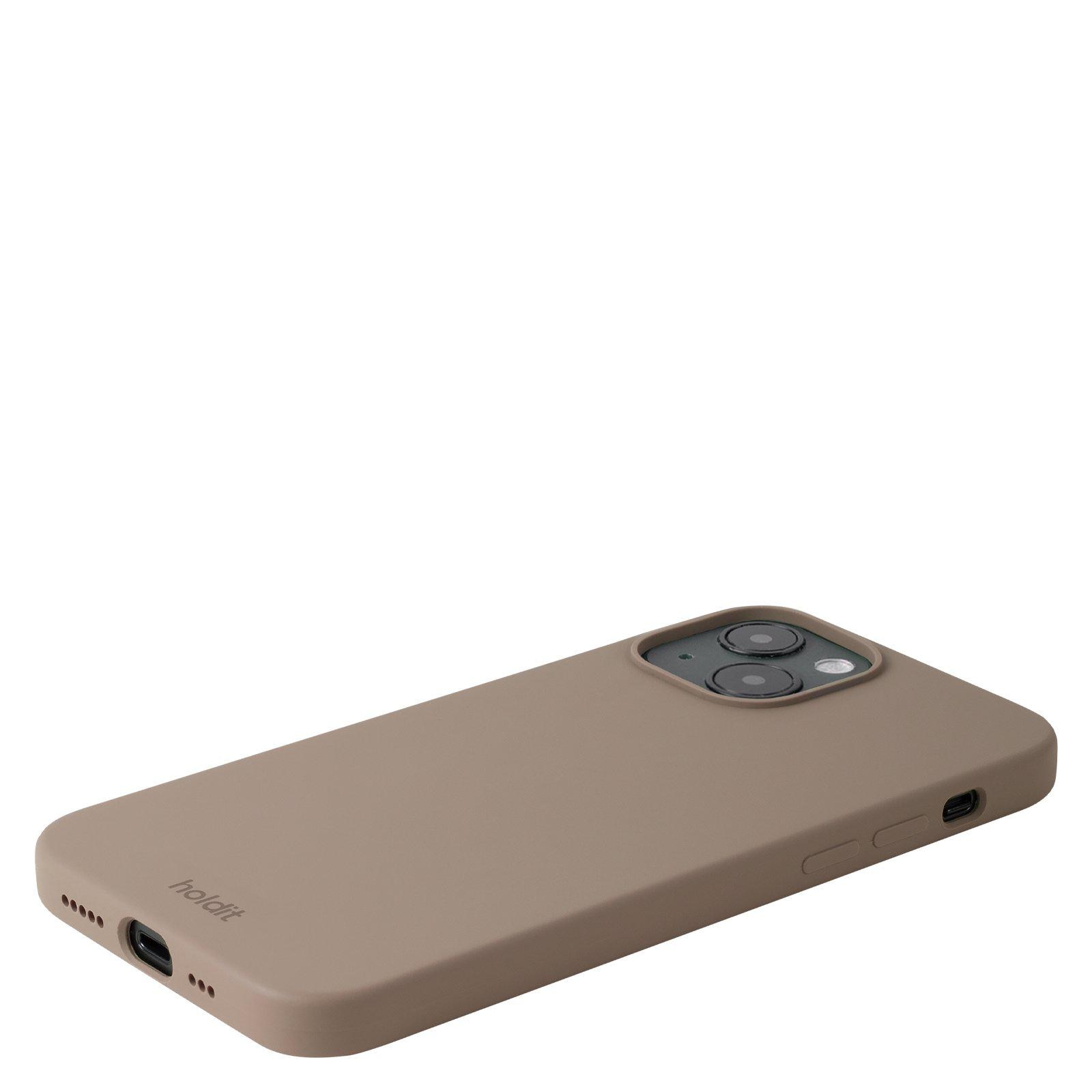 Funda de silicona para iPhone 15 Mocha Brown