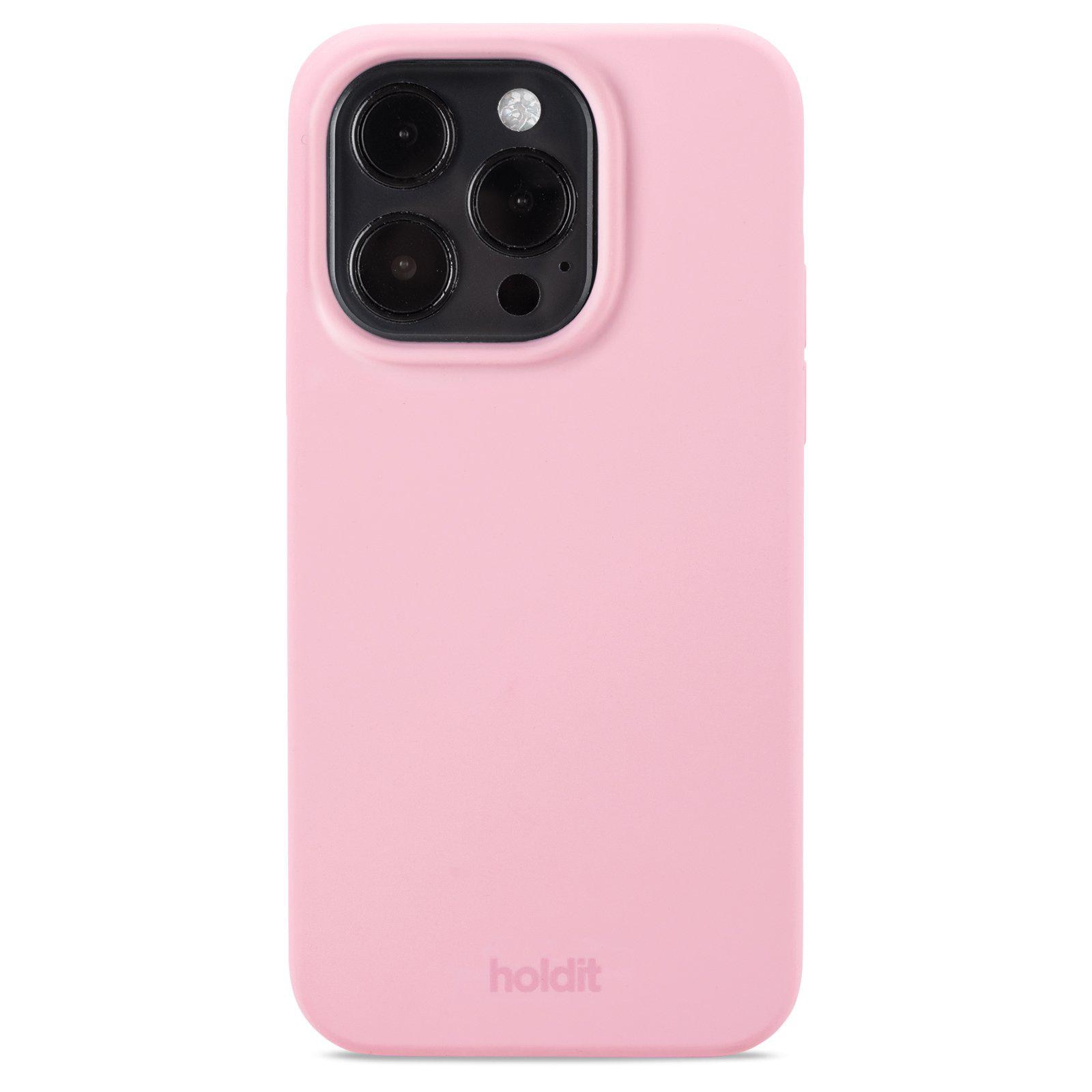 Funda de silicona para iPhone 15 Pro Pink
