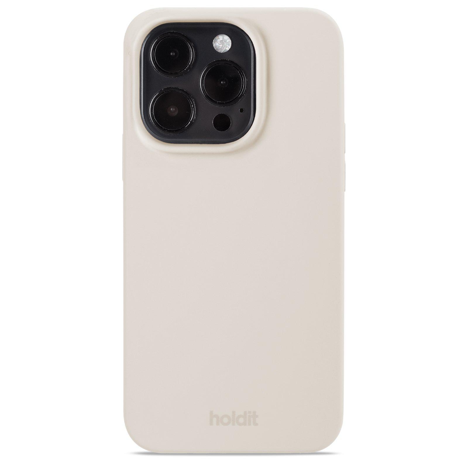 Funda de silicona para iPhone 15 Pro Light Beige