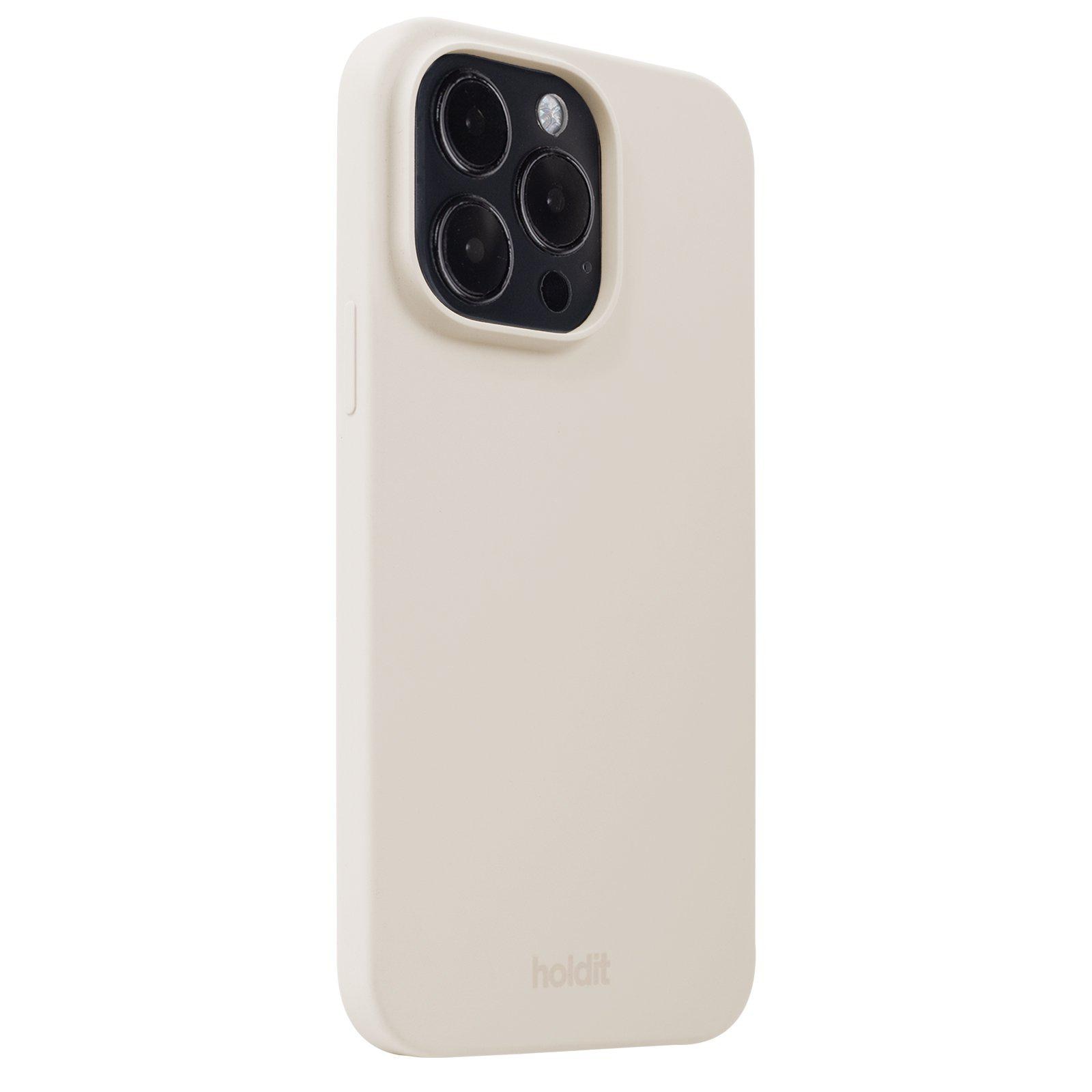 Funda de silicona para iPhone 15 Pro Light Beige