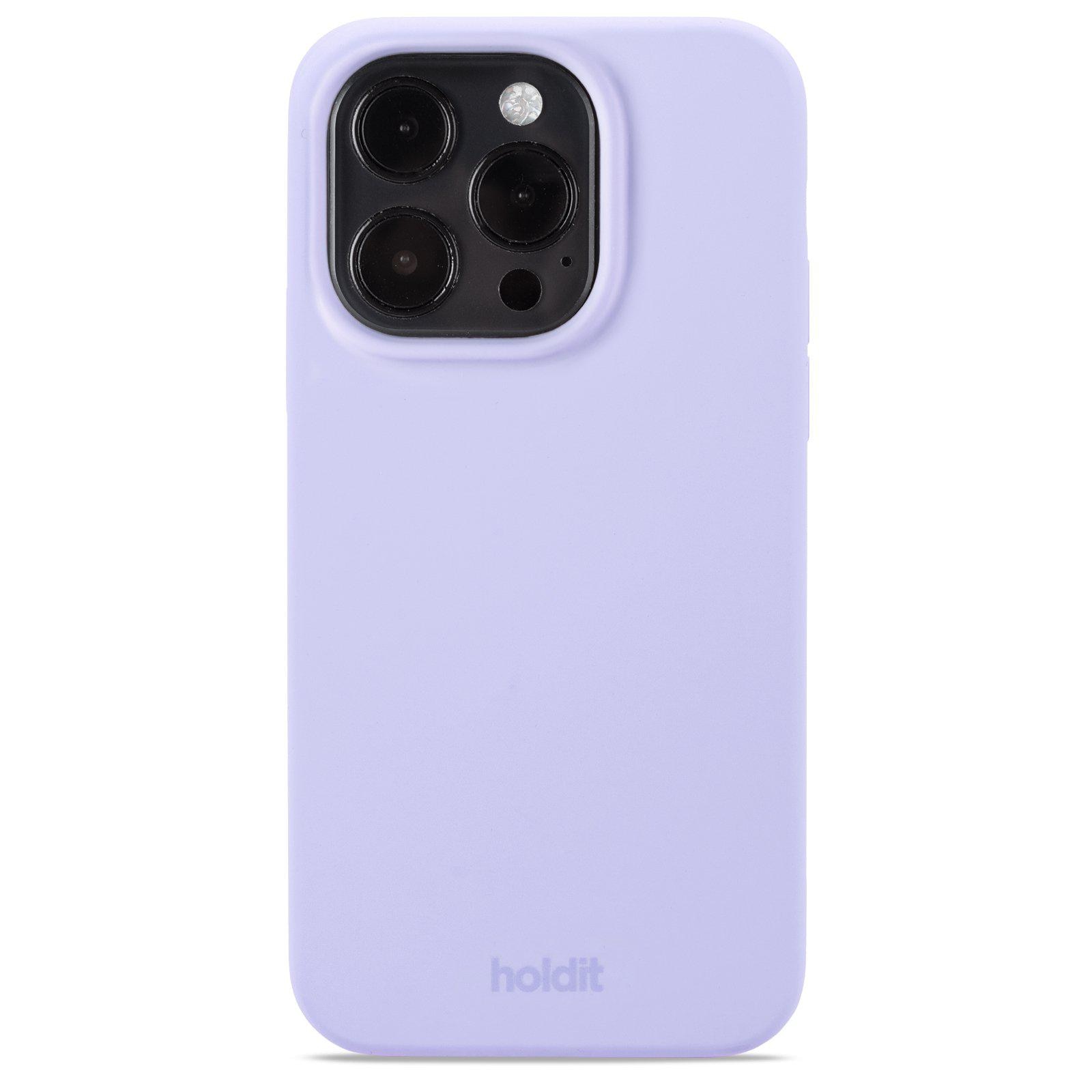Funda de silicona para iPhone 15 Pro Lavender
