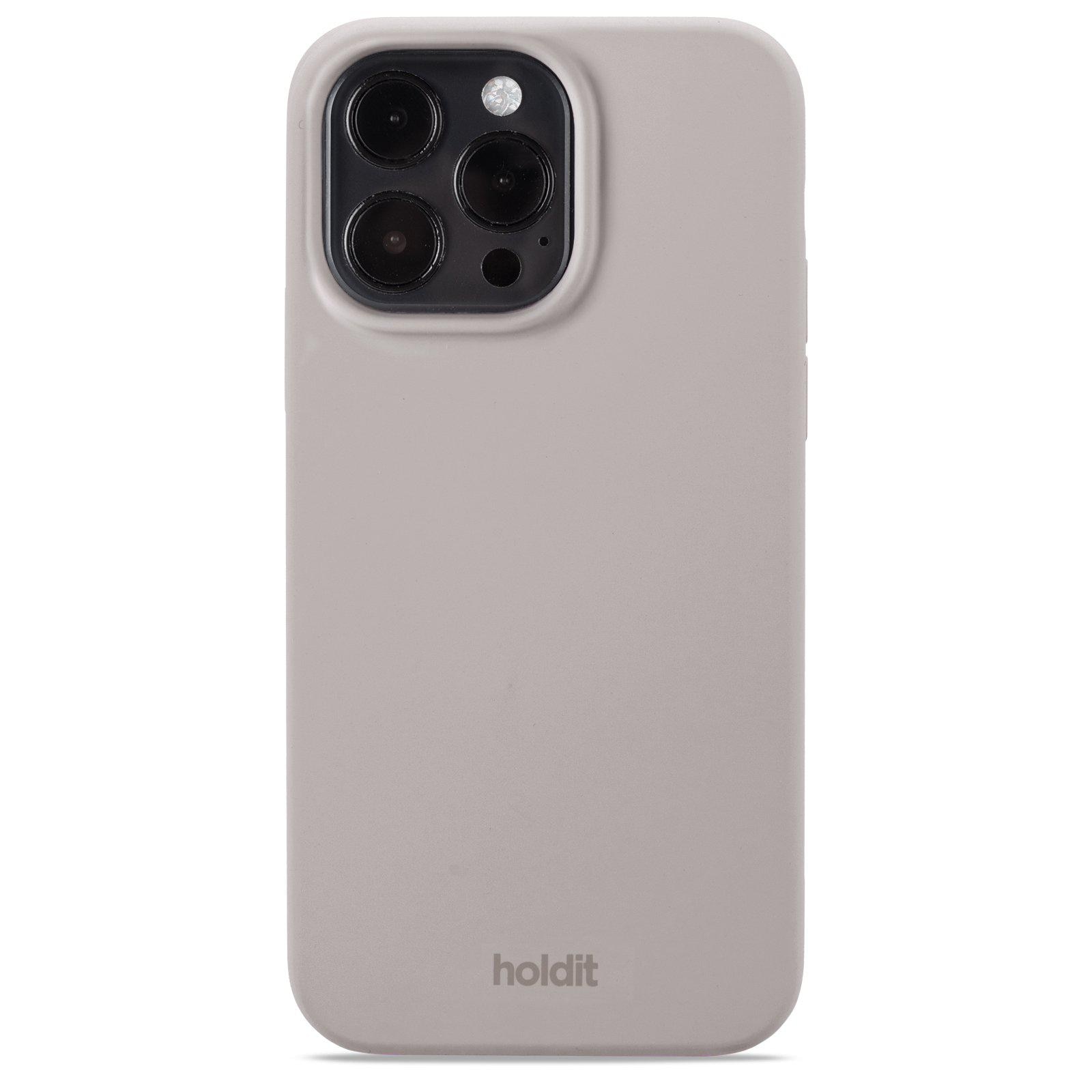 Funda de silicona para iPhone 15 Pro Max Taupe