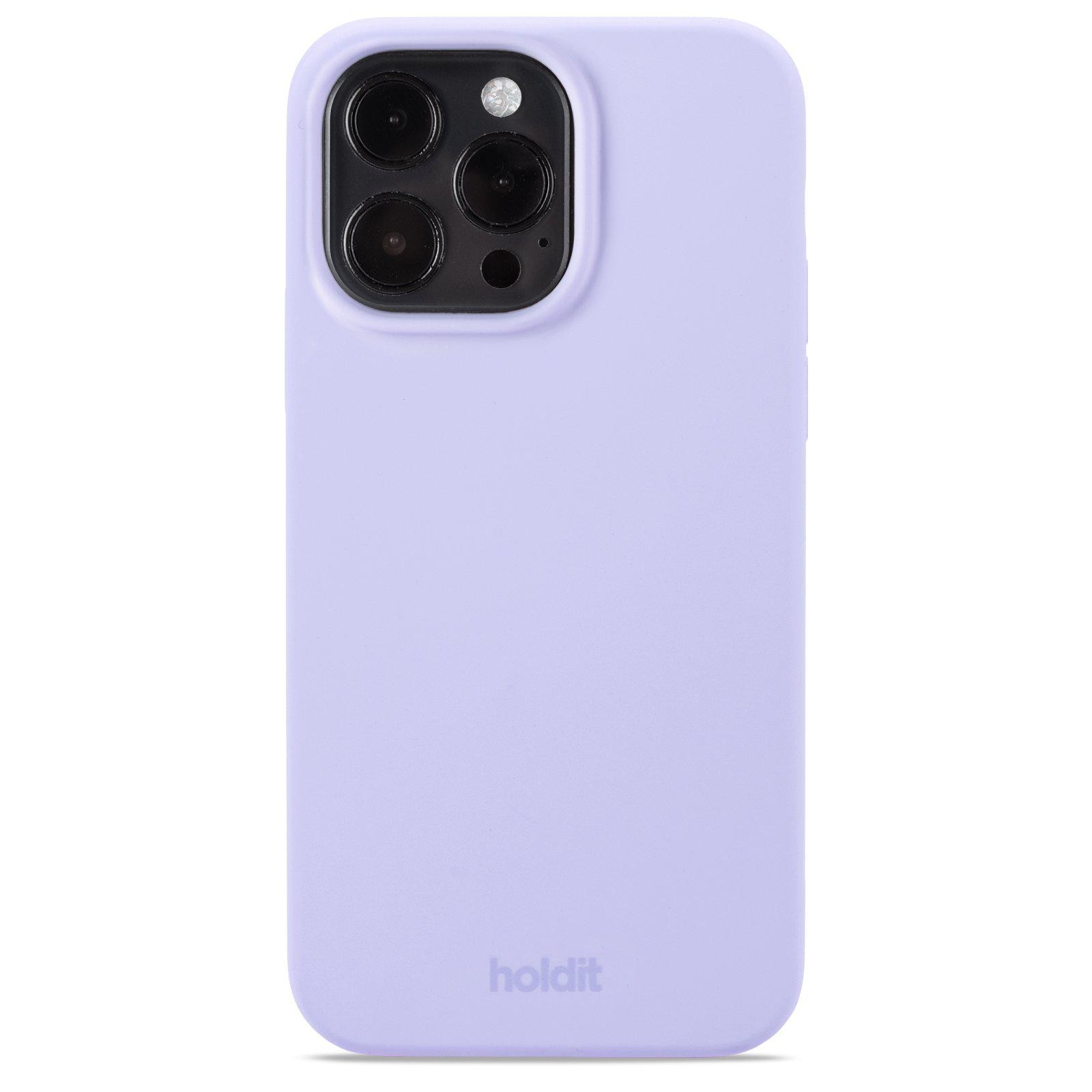 Funda de silicona para iPhone 15 Pro Max Lavender