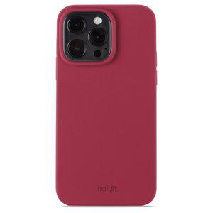 Funda de silicona para iPhone 15 Pro Max Red Velvet