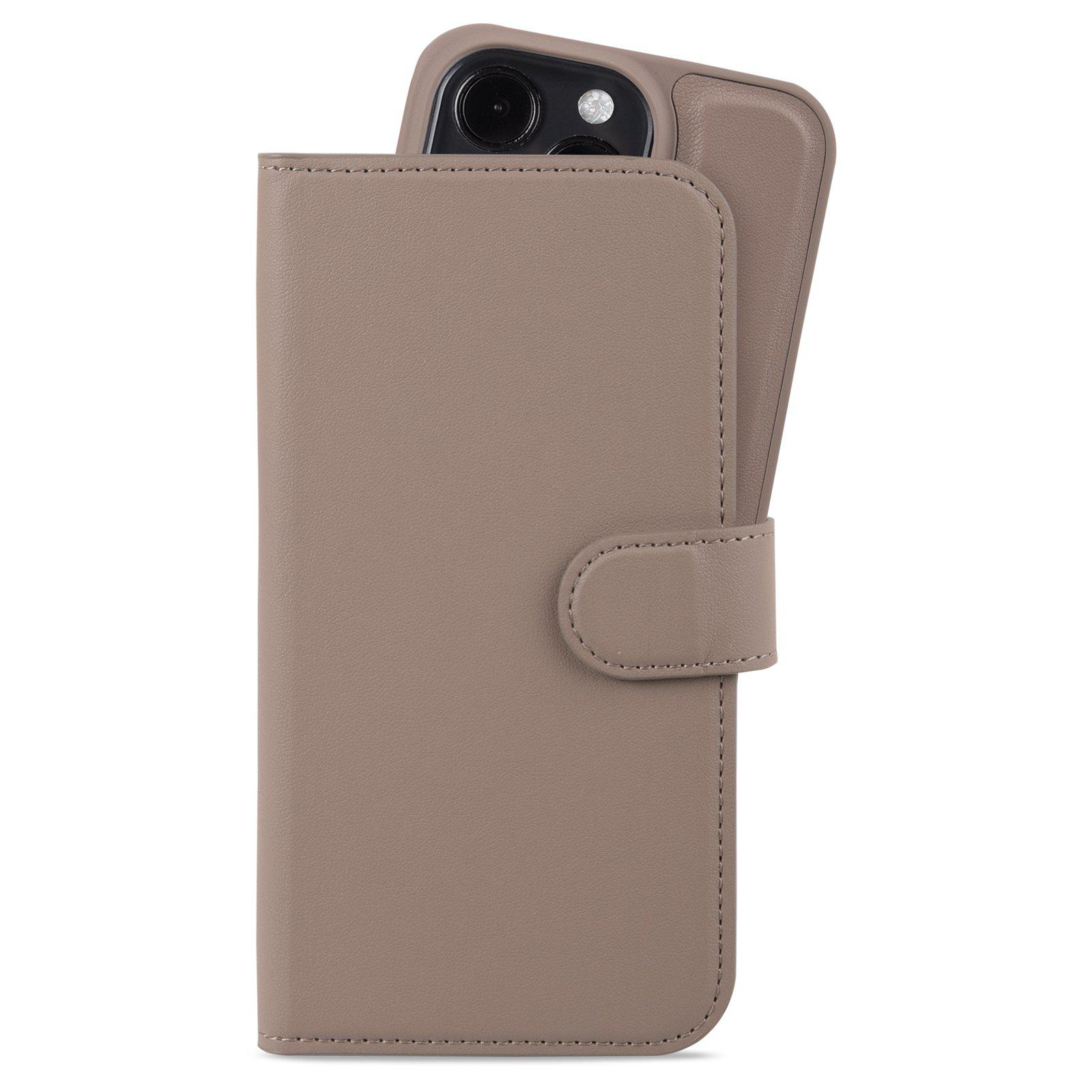 Funda con solapa magnética Plus iPhone 15 Pro Mocha Brown