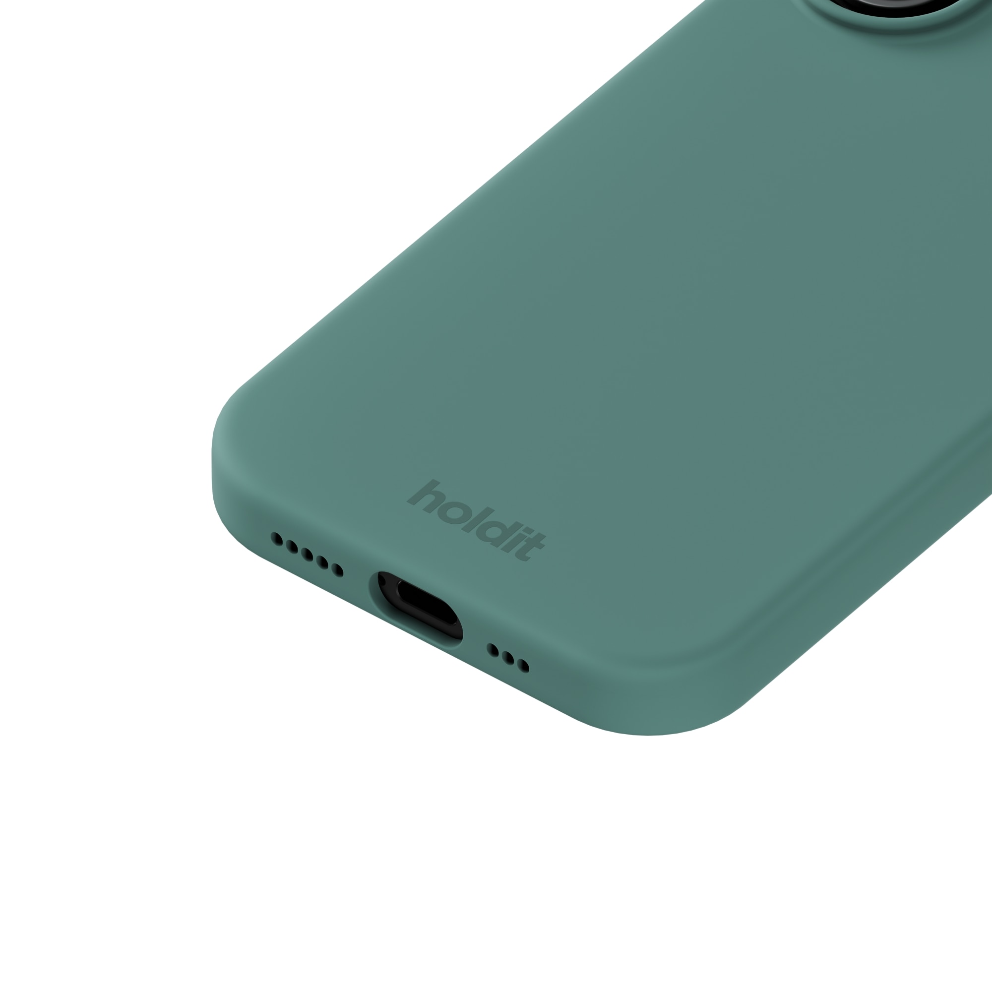 Funda de silicona para iPhone 17 Moss Green