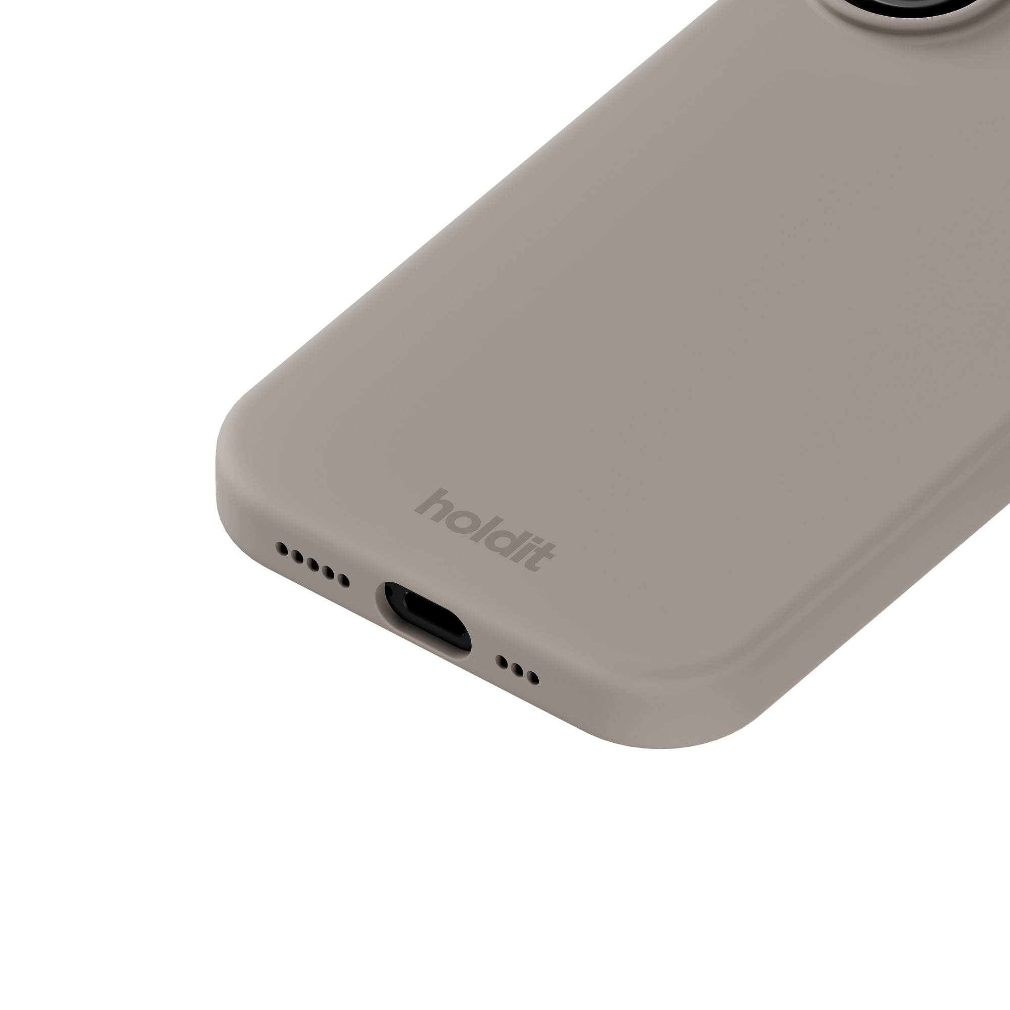 Funda de silicona para iPhone 17 Taupe