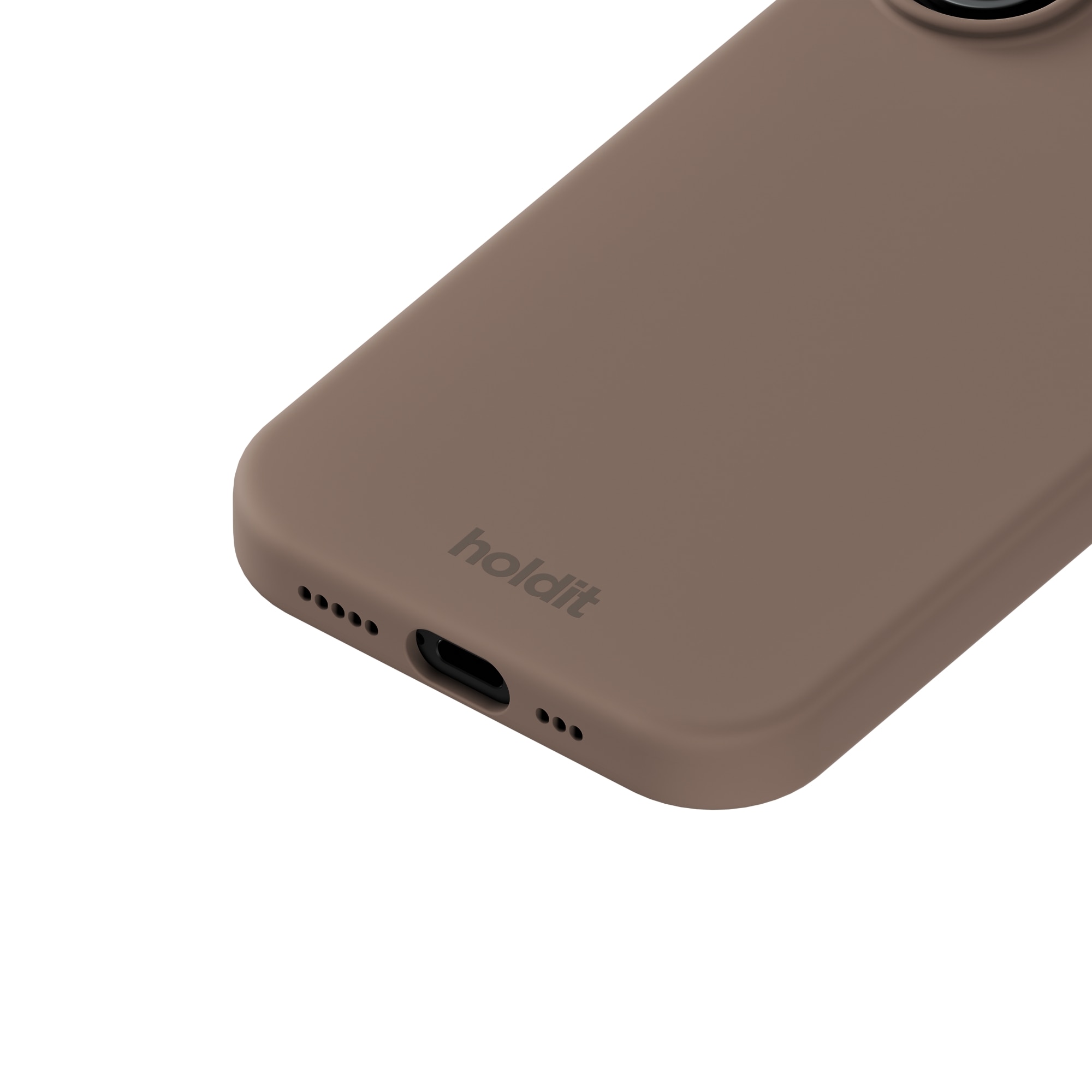 Funda de silicona para iPhone 17 Mocha Brown