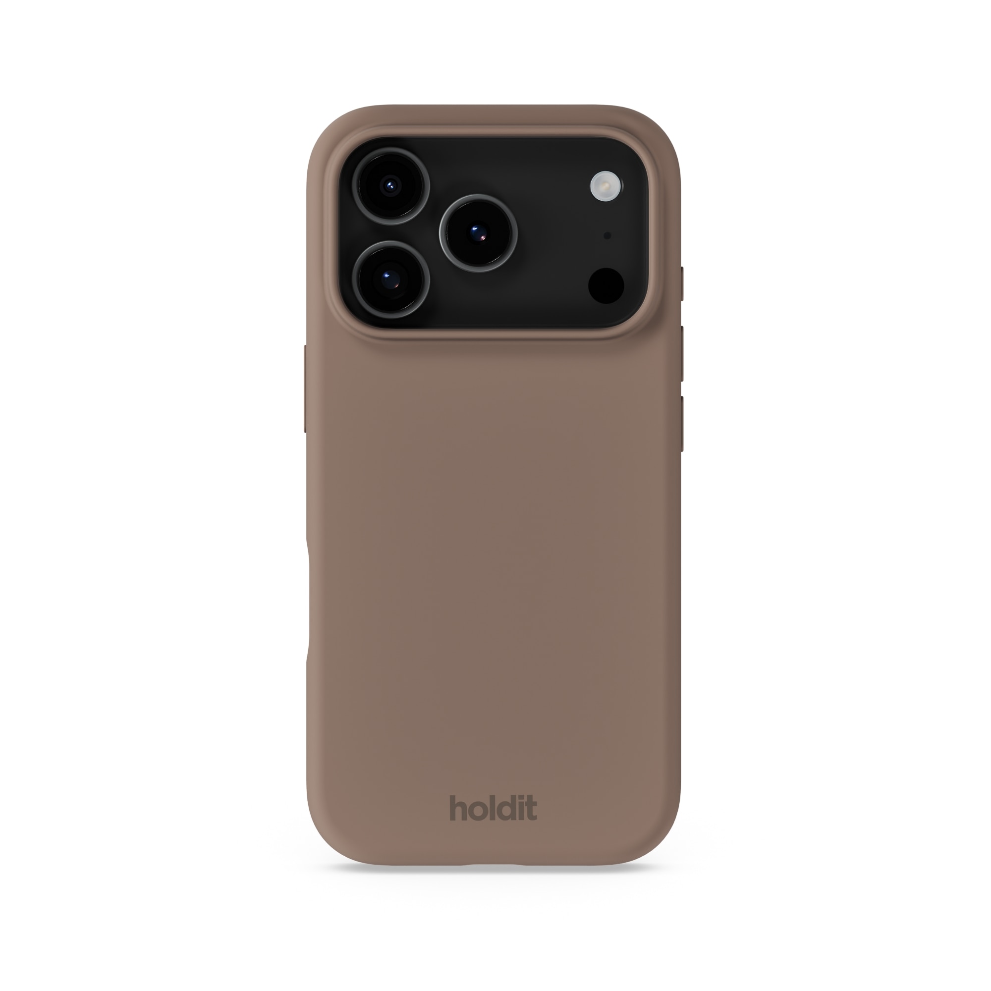 Funda de silicona para iPhone 17 Pro Mocha Brown
