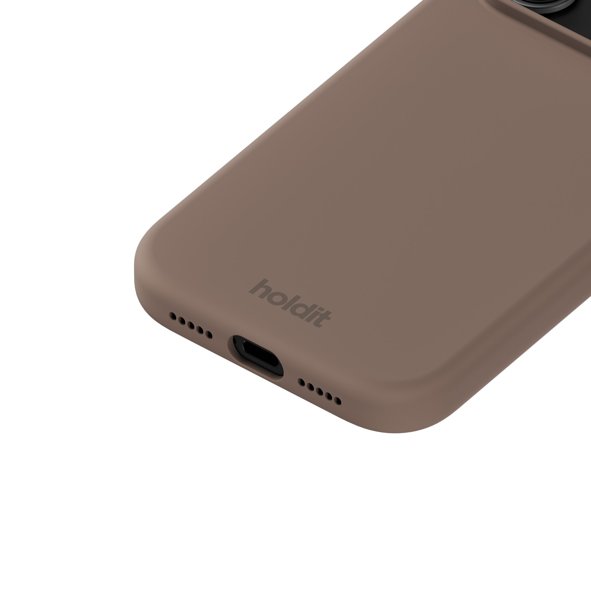 Funda de silicona para iPhone 17 Pro Mocha Brown