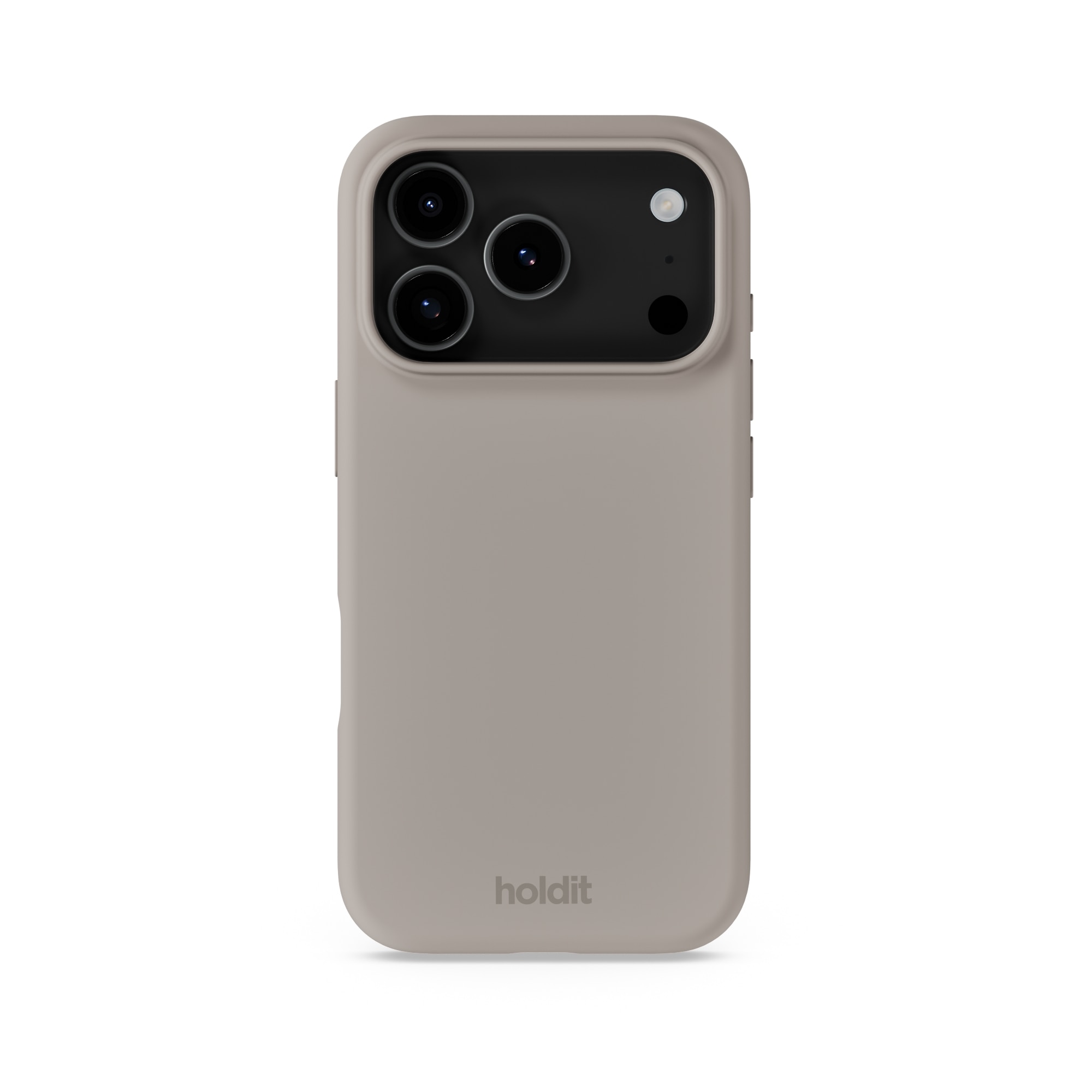 Funda de silicona para iPhone 17 Pro Max Taupe