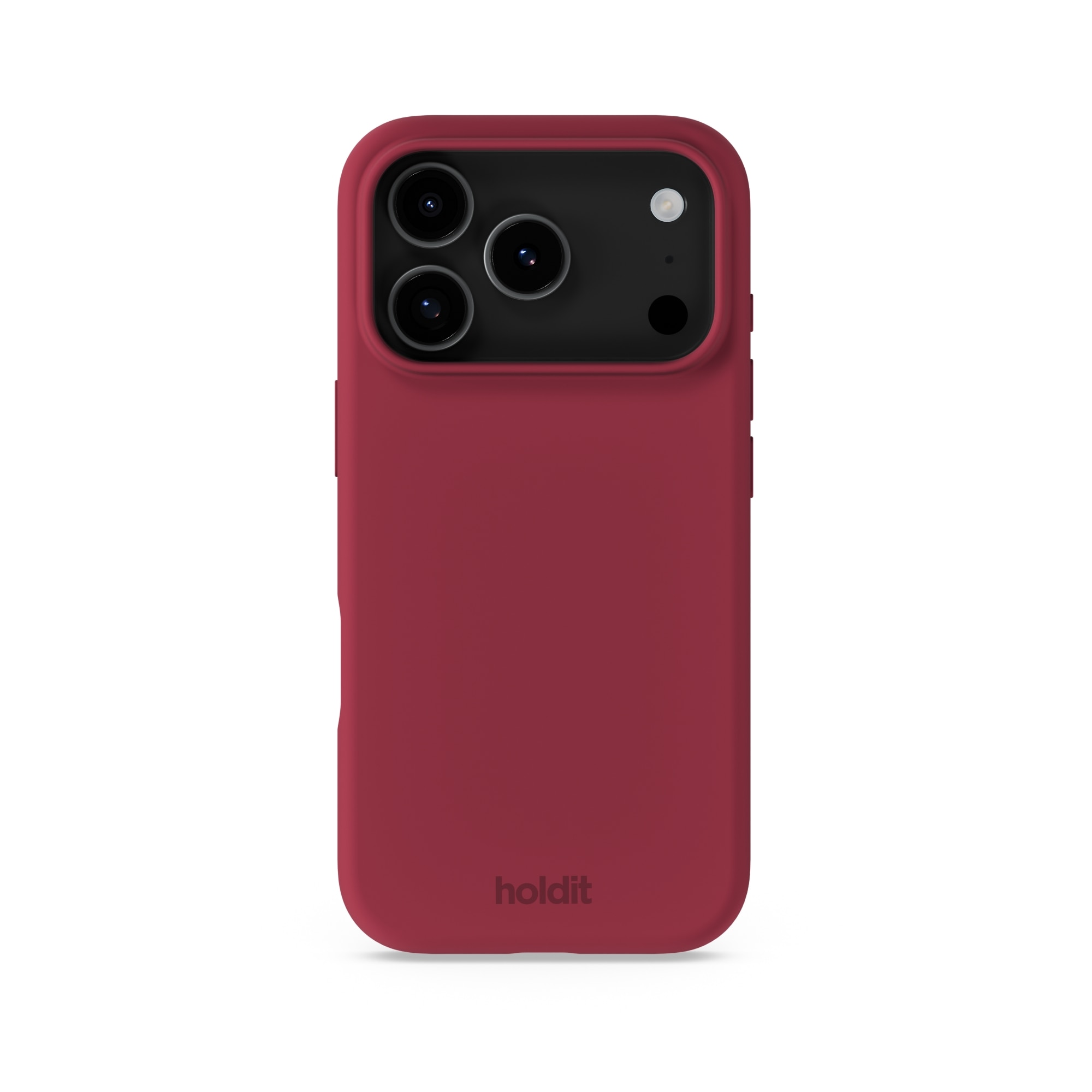 Funda de silicona para iPhone 17 Pro Max Red Velvet